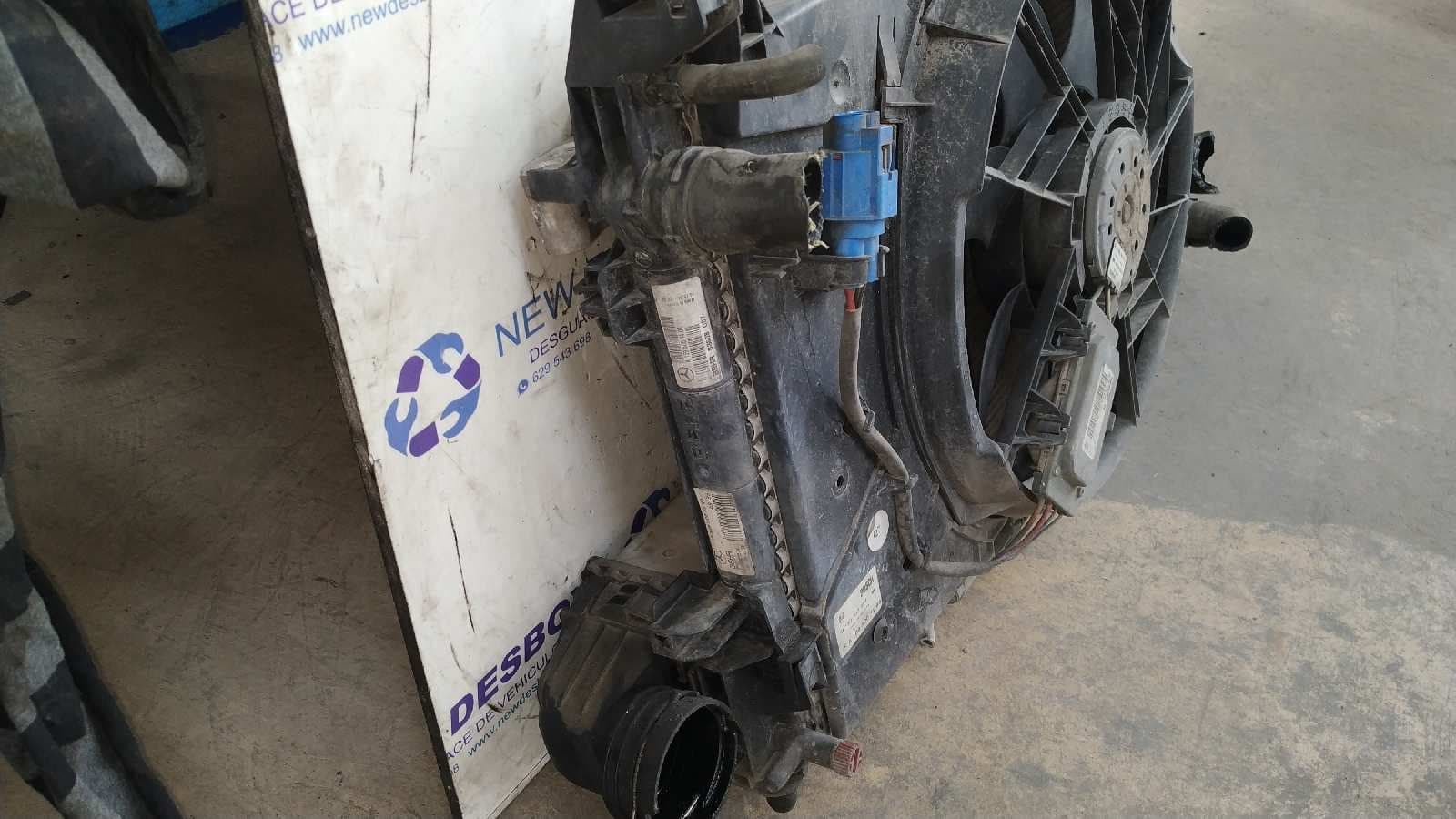 Recambio de RADIADOR AGUA para MERCEDES-BENZ CLASE A (W169) A 160 CDI (169.006) OM640942 referencia OEM IAM A1695000603   - AZUL 2