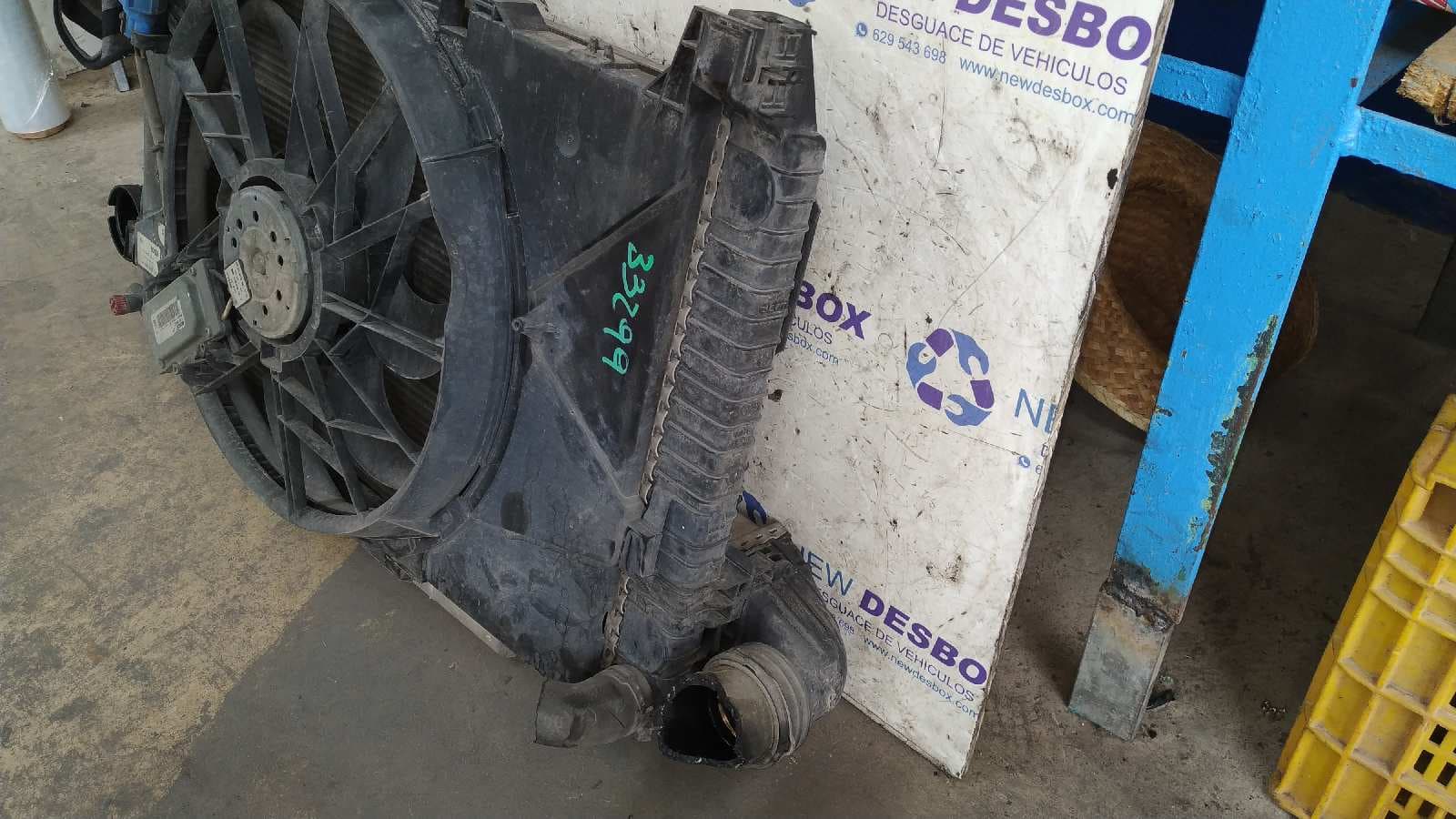 Recambio de RADIADOR AGUA para MERCEDES-BENZ CLASE A (W169) A 160 CDI (169.006) OM640942 referencia OEM IAM A1695000603   - AZUL 5