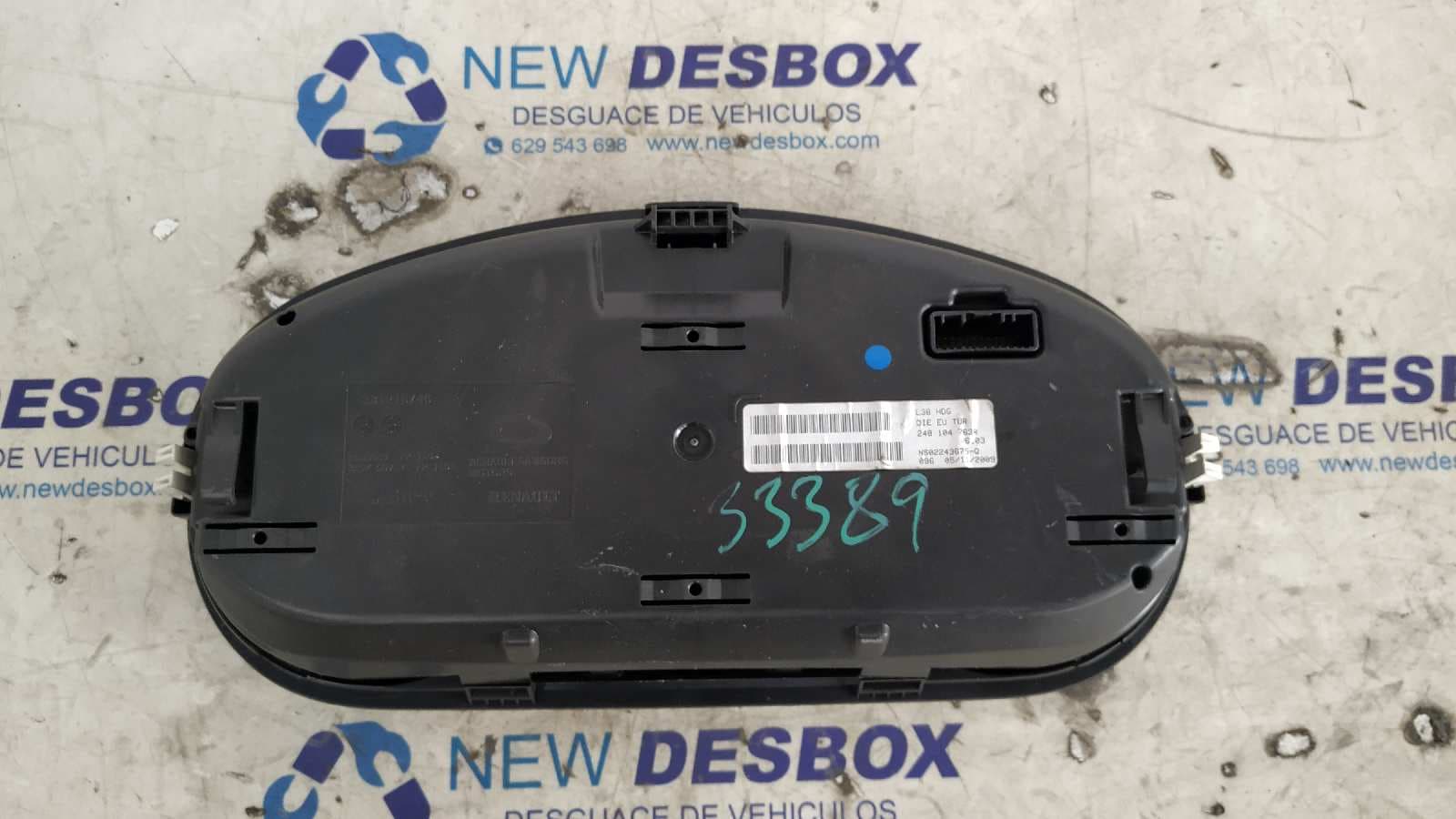 Recambio de CUADRO INSTRUMENTOS para RENAULT FLUENCE Dynamique K9KG8 referencia OEM IAM 281216746   - BLANCO 3