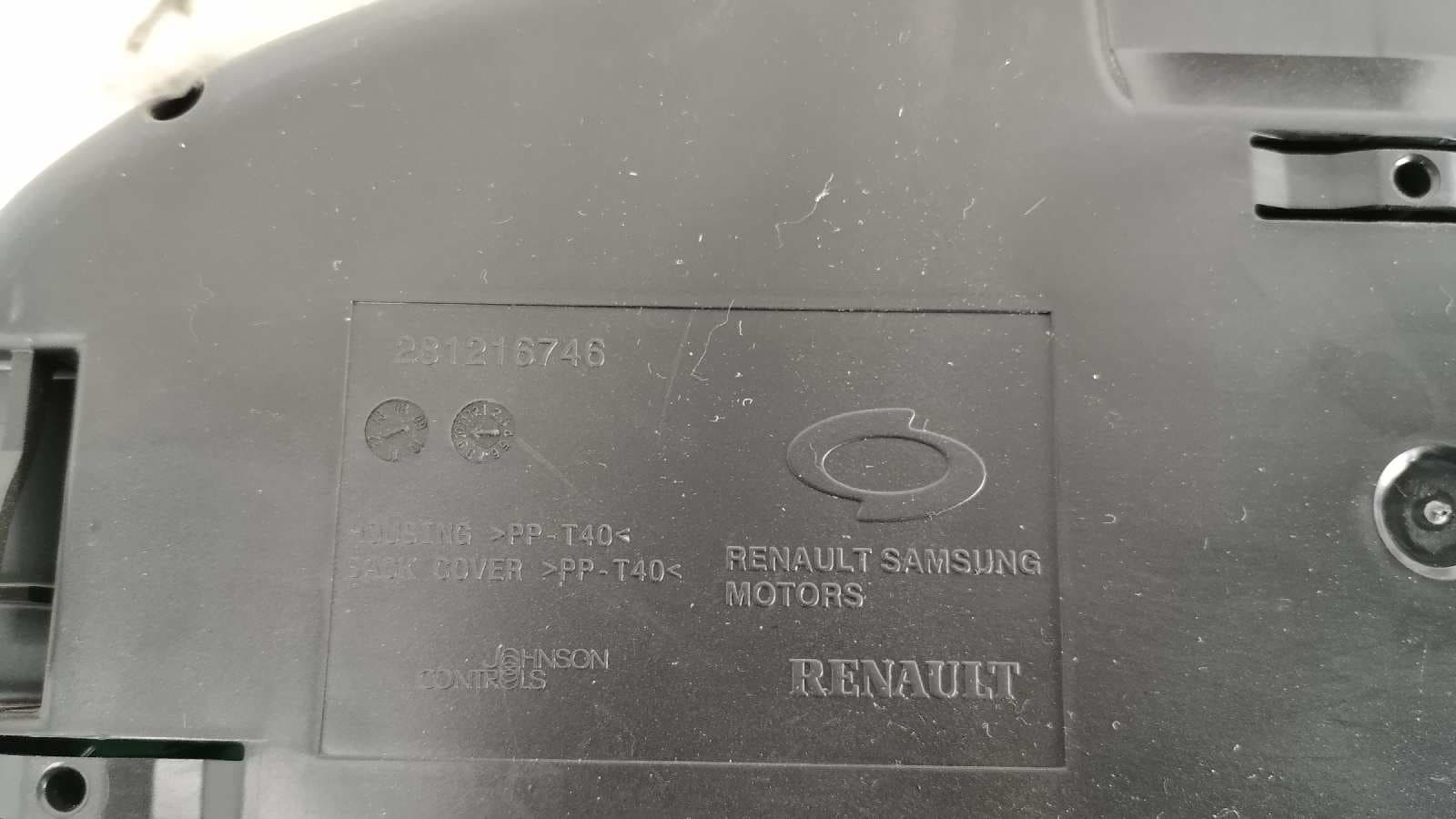 Recambio de CUADRO INSTRUMENTOS para RENAULT FLUENCE Dynamique K9KG8 referencia OEM IAM 281216746   - BLANCO 2