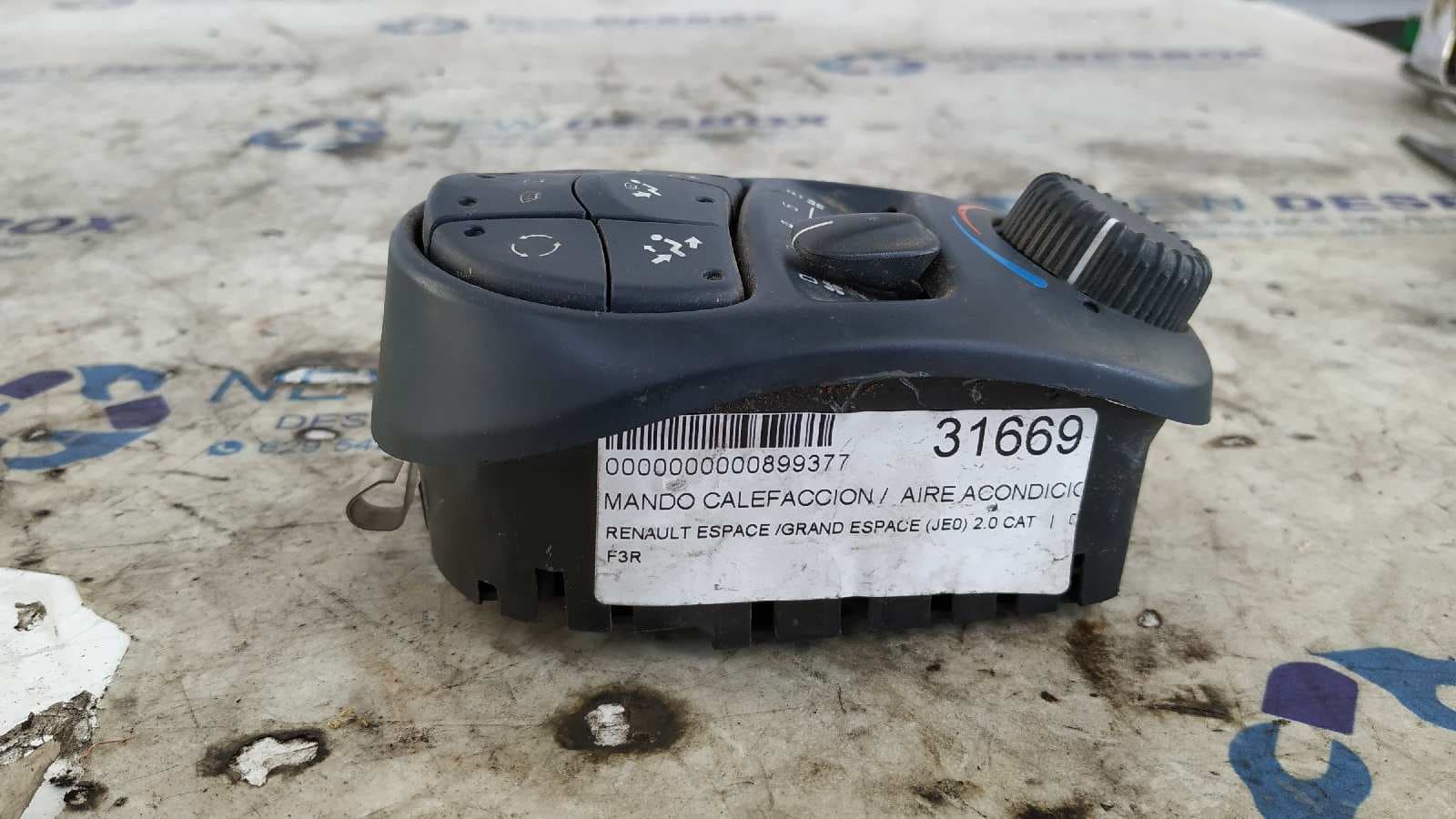 Recambio de MANDO CALEFACCION / AIRE ACONDICIONADO para RENAULT ESPACE /GRAND ESPACE (JE0) 2.0 CAT F3R referencia OEM IAM 544741000   - GRIS 3