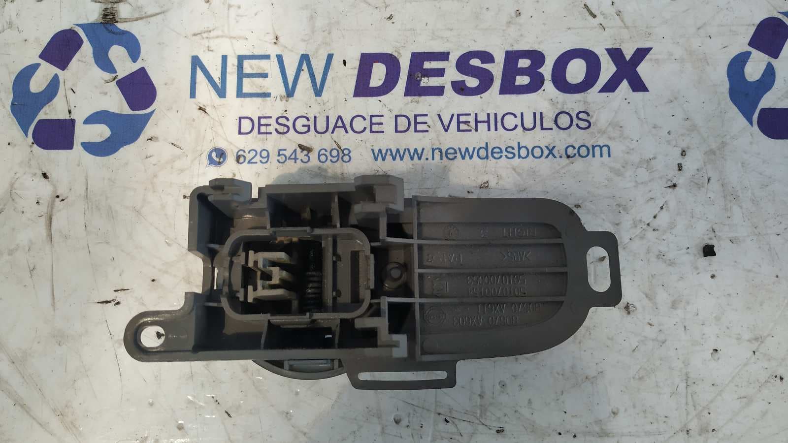 Recambio de MANETA INTERIOR TRASERA DERECHA para NISSAN MICRA (K12E) 25 Aniversario CR12DE referencia OEM IAM 80670AX603   - BLANCO 3