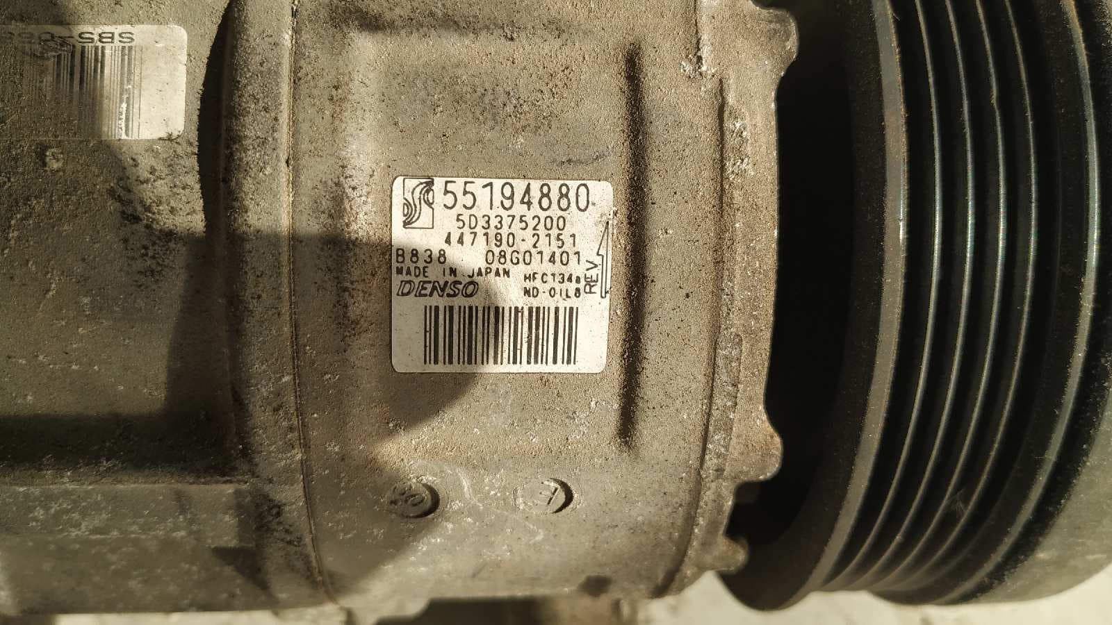 Recambio de COMPRESOR AIRE ACONDICIONADO para FIAT GRANDE PUNTO (199) 350A1000 referencia OEM IAM    - GRIS PLATA 8