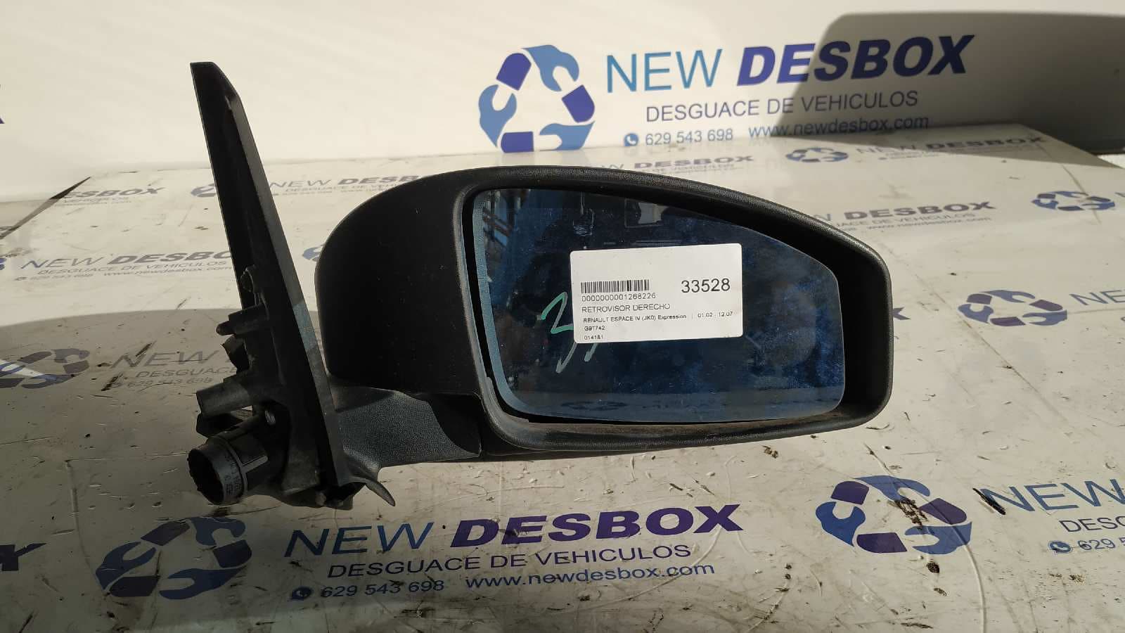 Recambio de RETROVISOR DERECHO para RENAULT ESPACE IV (JK0) Expression G9T742 referencia OEM IAM 014181   - BLANCO