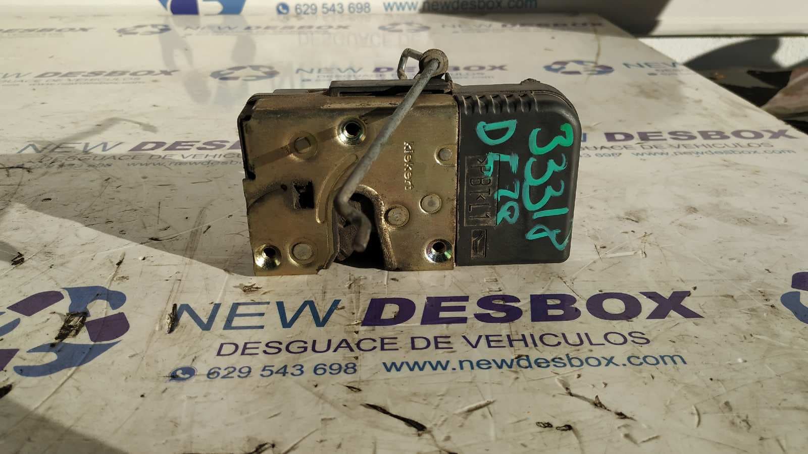 Recambio de CERRADURA PUERTA DELANTERA IZQUIERDA para CITROEN JUMPY 1.9 Diesel WJZ referencia OEM IAM    - BLANCO 3