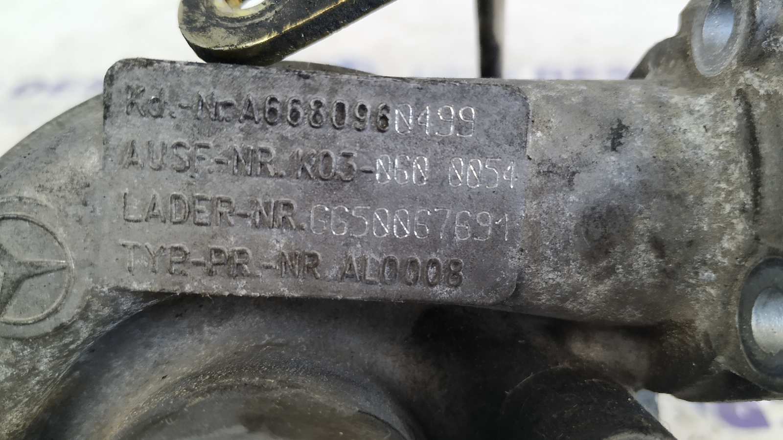Recambio de TURBOCOMPRESOR para MERCEDES-BENZ CLASE A (W168) 668942 referencia OEM IAM A6680960499   - ROJO 4
