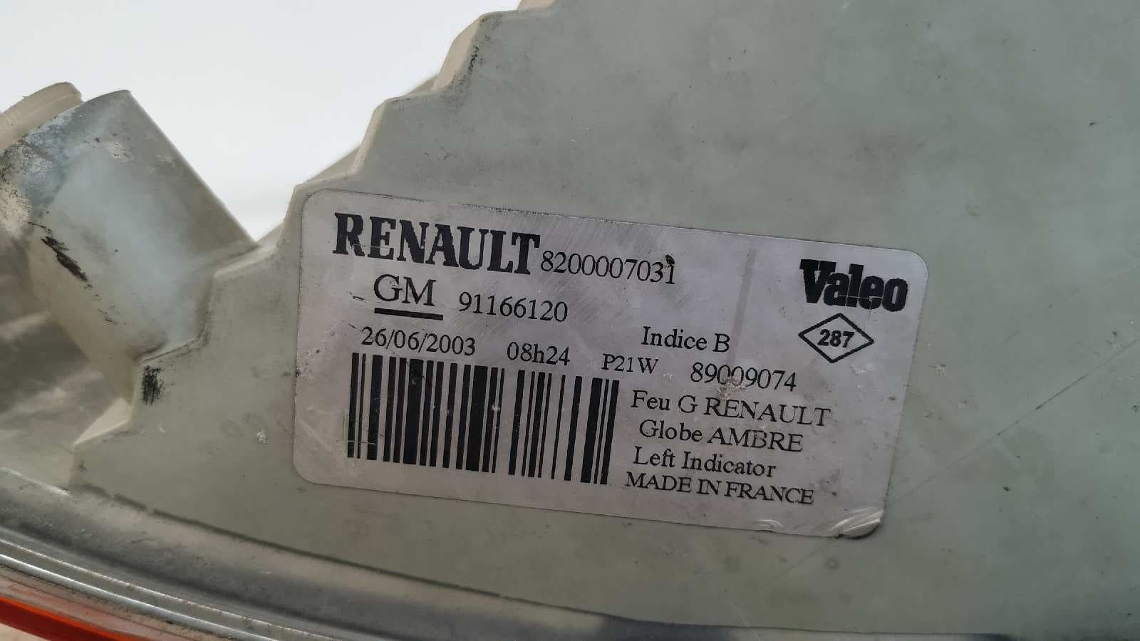 Recambio de PILOTO DELANTERO IZQUIERDO para RENAULT TRAFIC COMBI (AB 4.01) 6 - plazas (L2H1) acristalado parcial 2,9t   Combi largo F9QU7 referencia OEM IAM 8200007031   - BLANCO 4