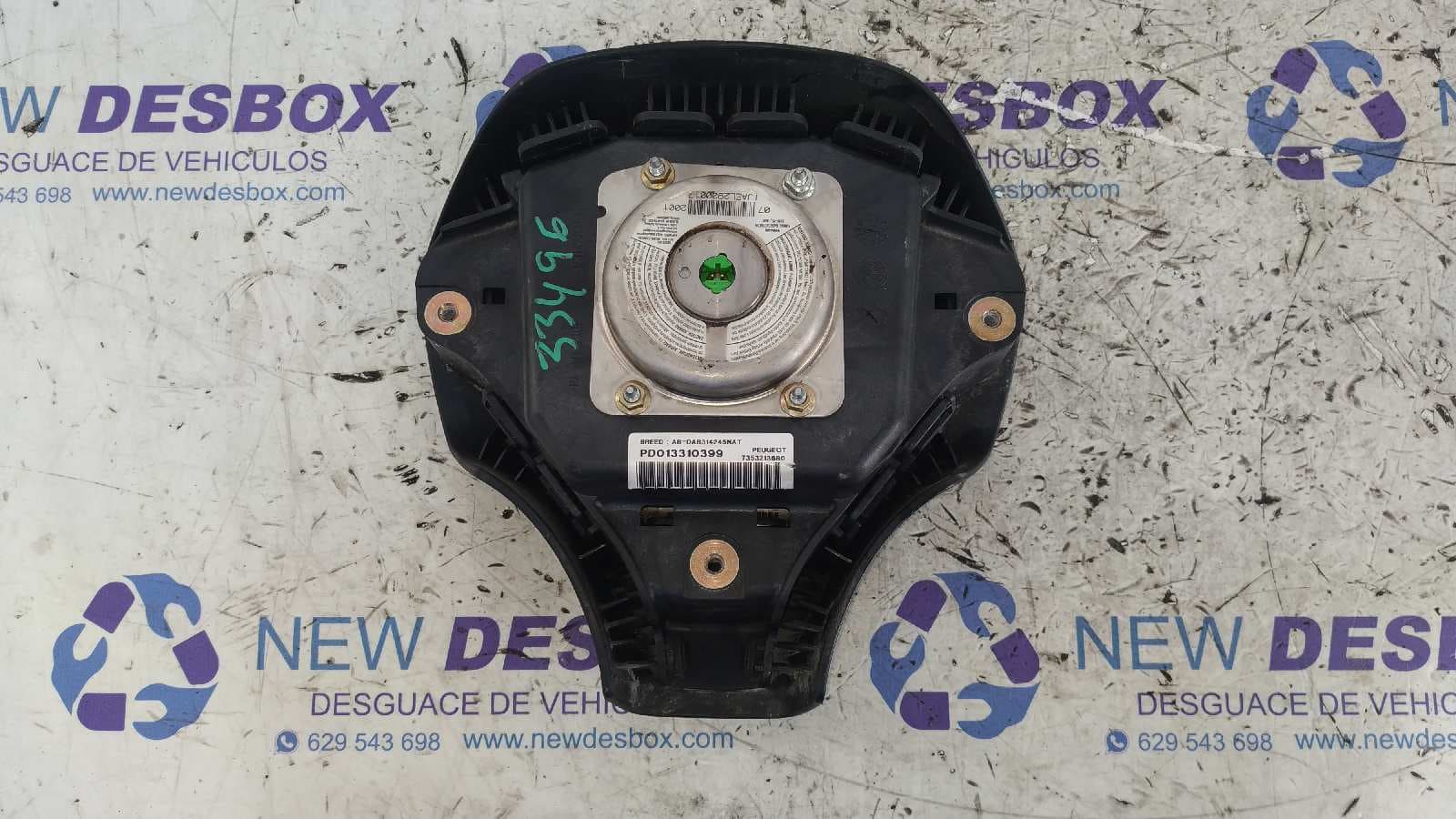Recambio de AIRBAG DELANTERO IZQUIERDO para PEUGEOT BOXER CAJA CERR. TECHO ELEVADO (RS2850)(290/330)('02->) 2.0 HDI CAT RHV referencia OEM IAM ABDAB314245NAT   - BLANCO 3