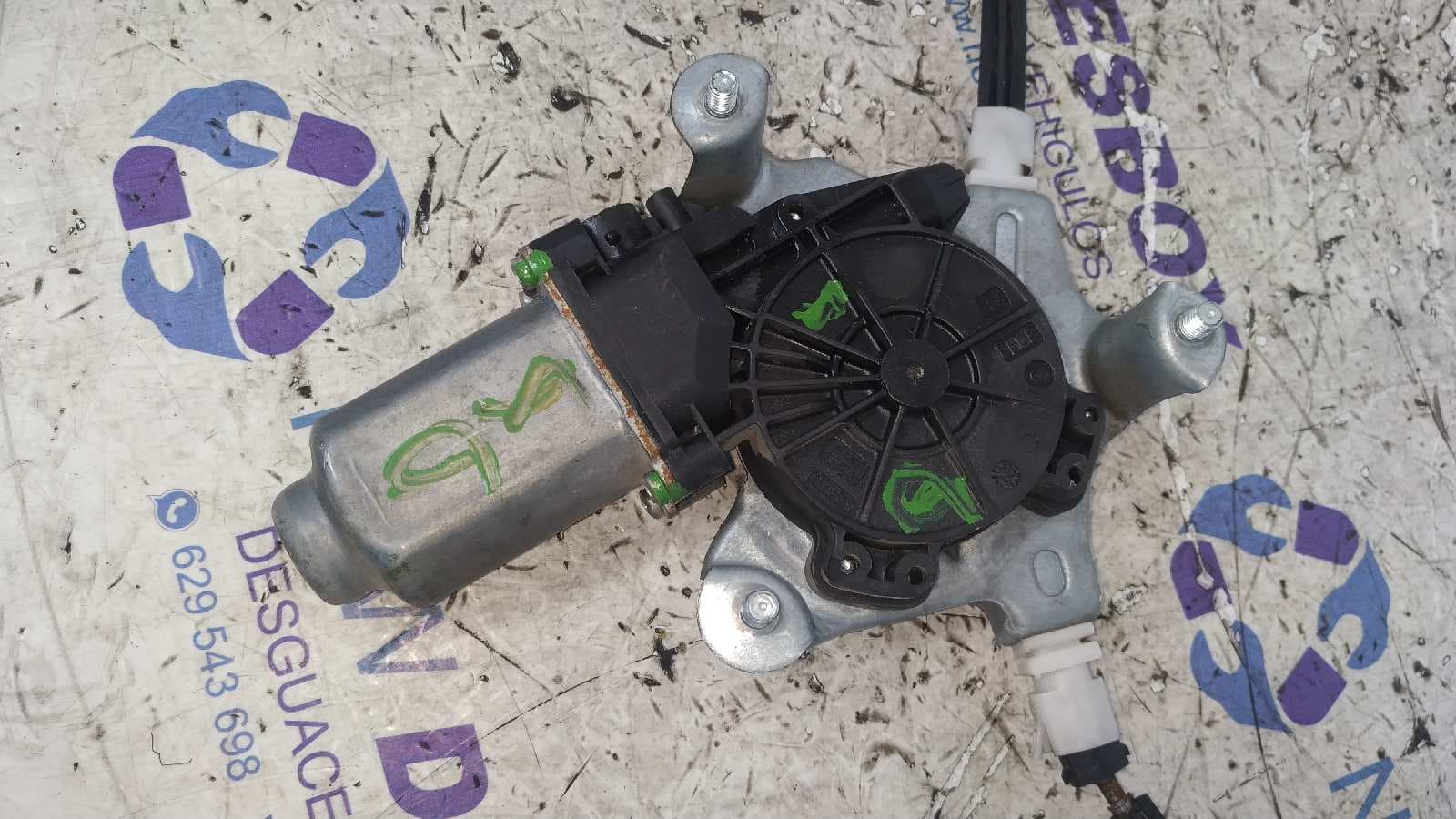 Recambio de ELEVALUNAS DELANTERO IZQUIERDO para RENAULT SCENIC (JA..) 1.9 DTI Authentique F9Q744 referencia OEM IAM 114145   - VERDE 4