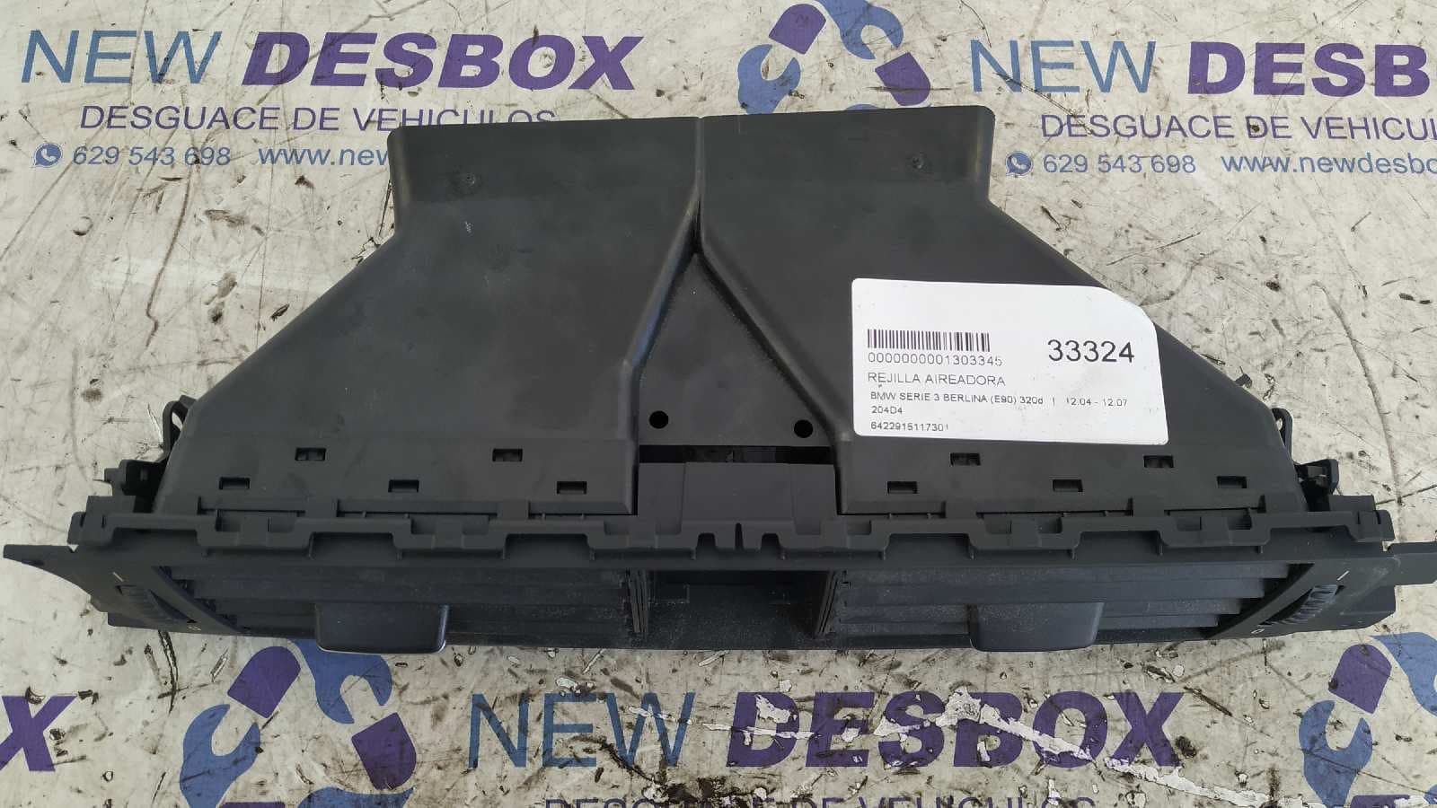 Recambio de REJILLA AIREADORA para BMW SERIE 3 BERLINA (E90) 204D4 referencia OEM IAM 6422915117301   - NEGRO 3