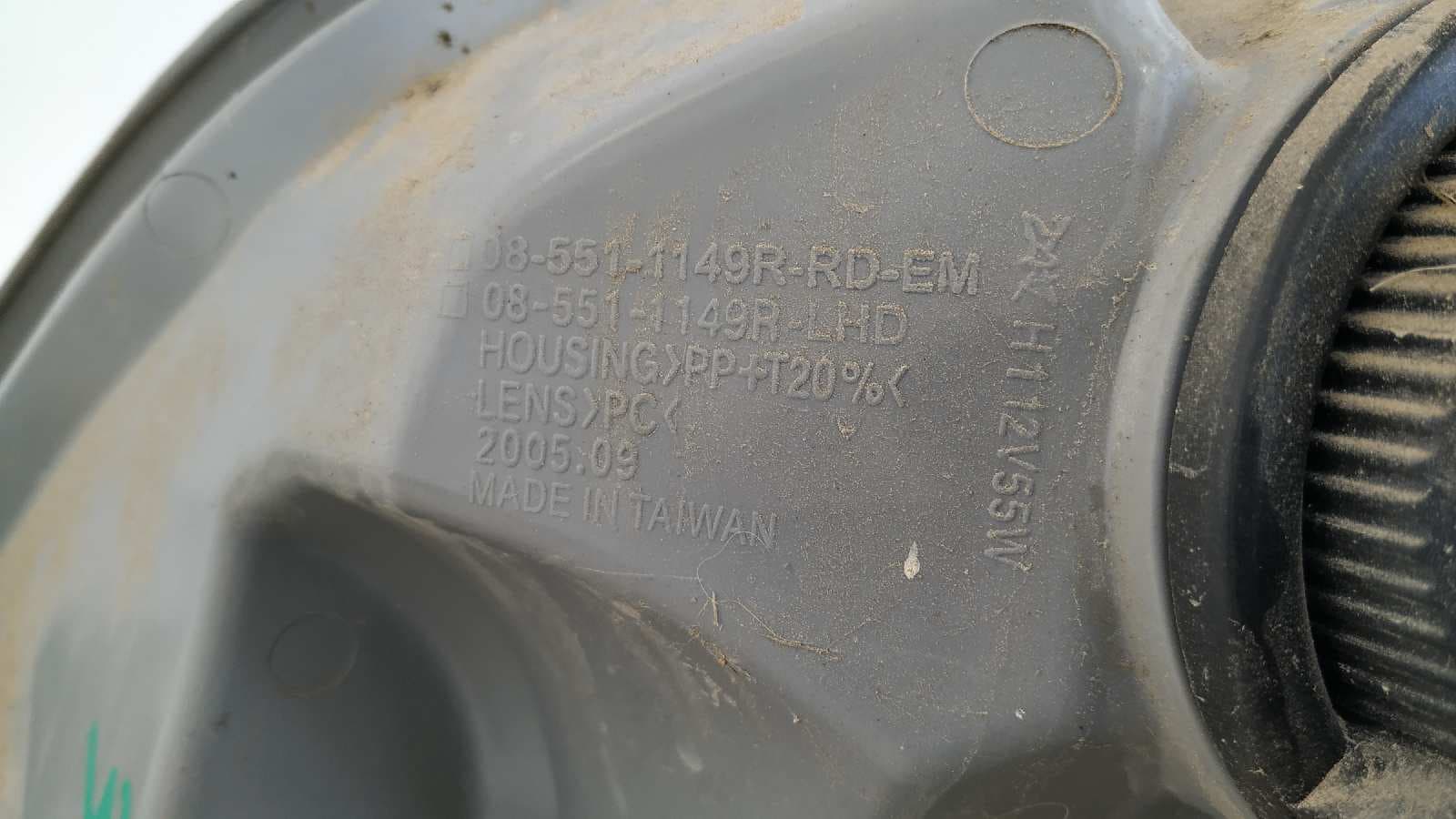 Recambio de FARO DERECHO para RENAULT MASTER II PH. 2 DOKA/PR. FGST Chasis  Batalla 3578 mm G9U754 referencia OEM IAM 085511149R   - NEGRO 6