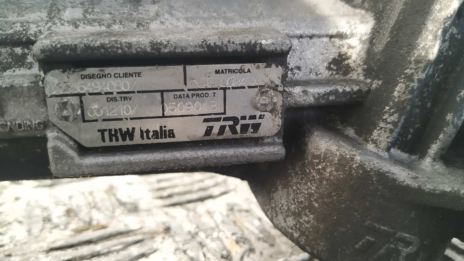 Recambio de CREMALLERA DIRECCION para PEUGEOT BOXER CAJA CERR. TECHO ELEVADO (RS2850)(290/330)('02->) 2.0 HDI CAT RHV referencia OEM IAM 01336494080   - BLANCO 8