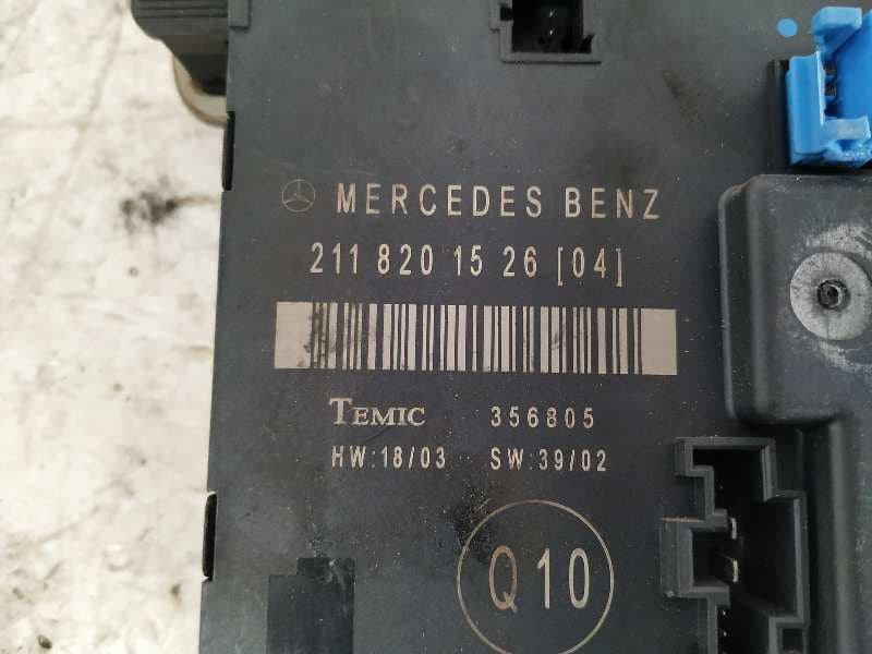 Recambio de MODULO CONFORT para MERCEDES-BENZ CLASE E (W211) BERLINA E 270 CDI (211.016) OM647961 referencia OEM IAM 211820152604   - AZUL 3