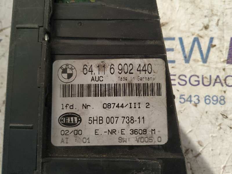 Recambio de MANDO CALEFACCION / AIRE ACONDICIONADO para BMW SERIE 3 COUPE (E46) 2.5 24V M54256S5 referencia OEM IAM 64.116902440   - DORADO 5