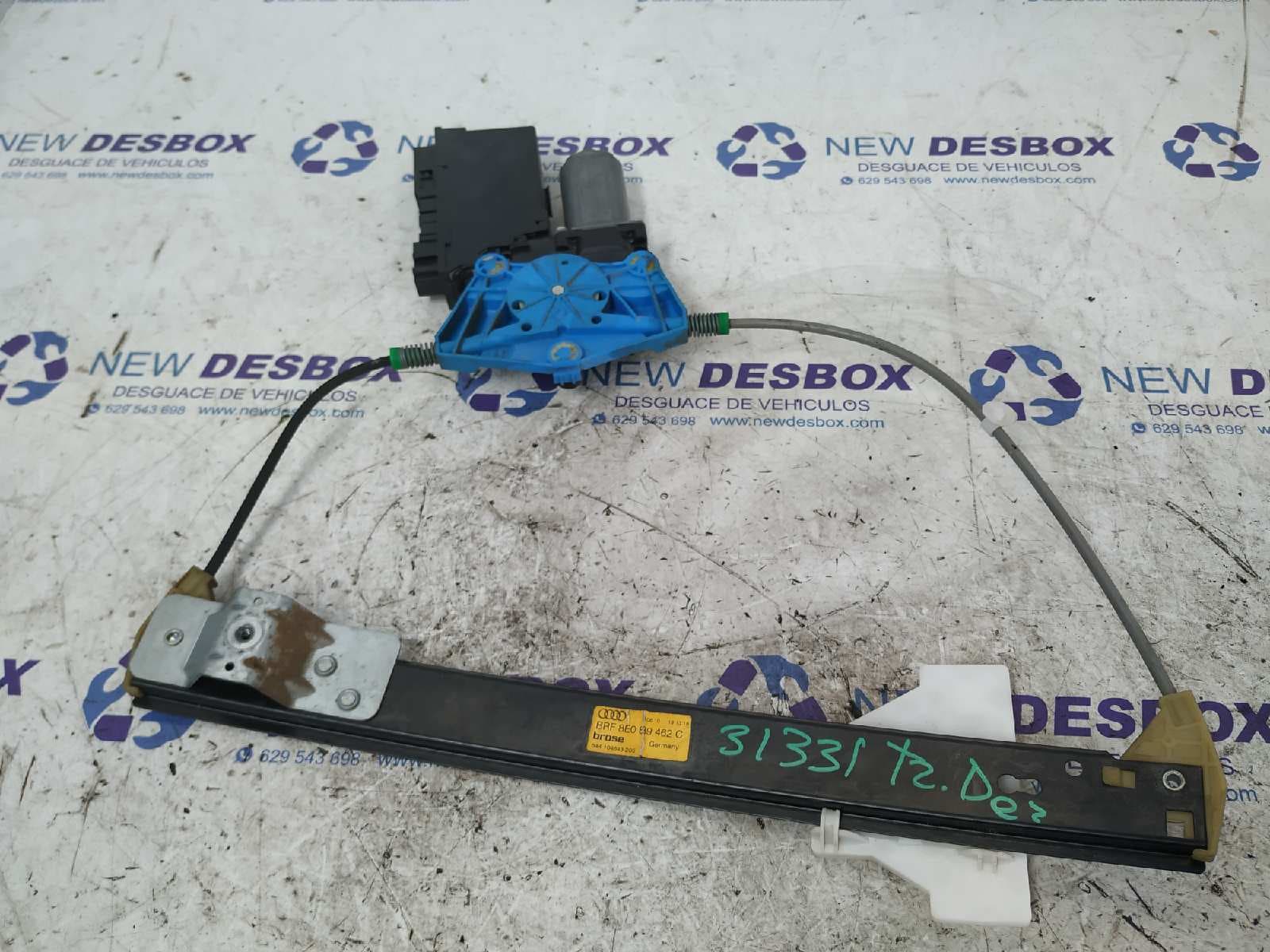 Recambio de ELEVALUNAS TRASERO IZQUIERDO para SEAT EXEO ST (3R5)(2009>) 2.0 TDI CAGA referencia OEM IAM 8E0889462C   - NEGRO