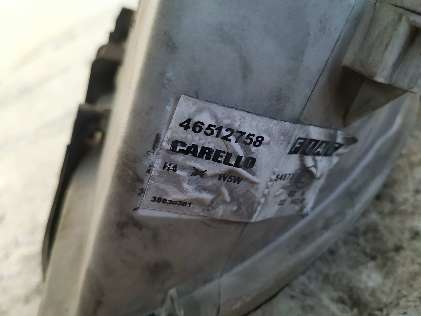 Recambio de FARO IZQUIERDO para FIAT SEICENTO (187) 1.1 176B2000 referencia OEM IAM 46512758   - BLANCO 3