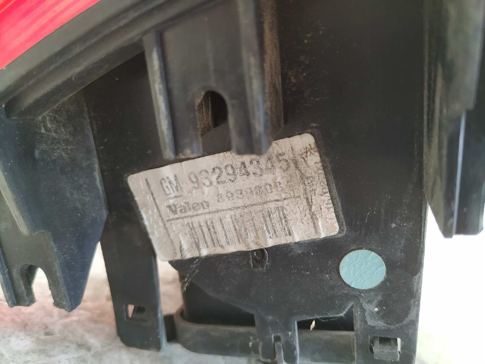 Recambio de PILOTO TRASERO IZQUIERDO para OPEL MERIVA Cosmo Z16SE referencia OEM IAM 93294345   - GRIS 2