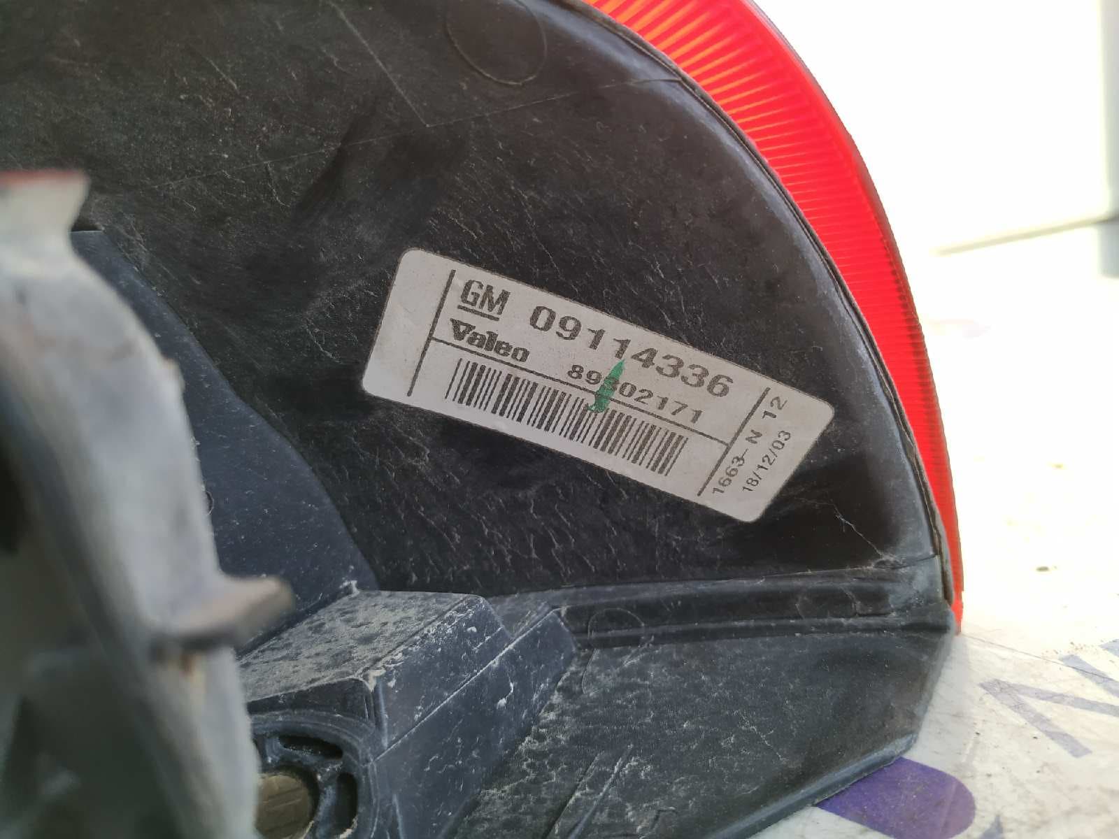 Recambio de PILOTO TRASERO IZQUIERDO para OPEL CORSA C Blue Line Z10XEP referencia OEM IAM 09114336   - GRIS 2