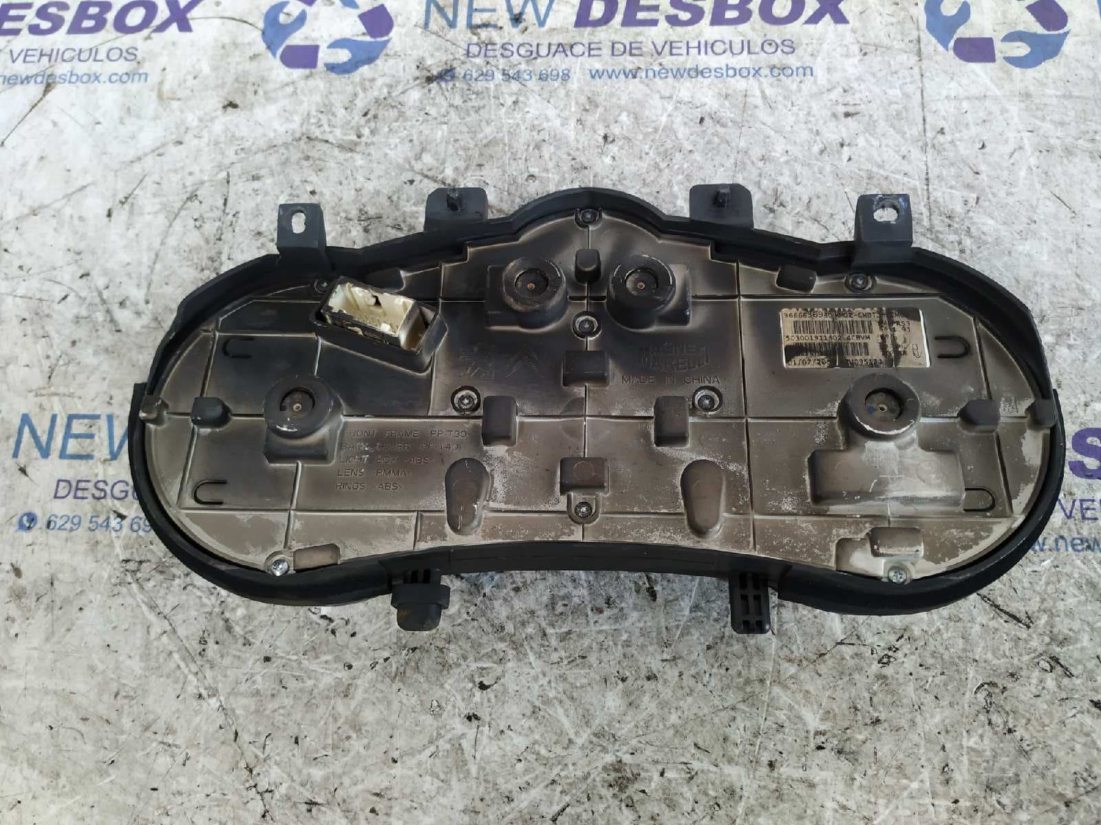 Recambio de CUADRO INSTRUMENTOS para PEUGEOT 206 BERLINA HFX referencia OEM IAM 9666636980   - PLATA 4