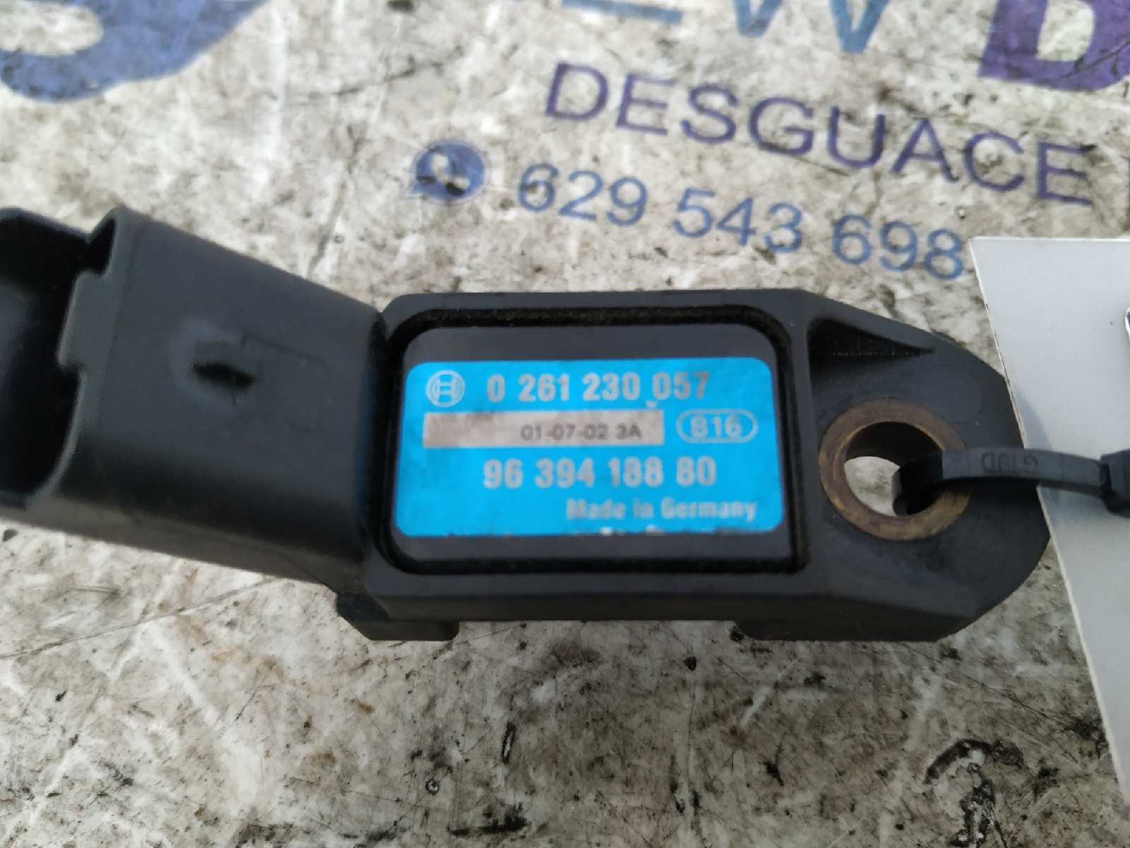 Recambio de SENSOR PRESION para PEUGEOT 206 BERLINA RFNEW10J4 referencia OEM IAM 0261230057   - GRIS 4