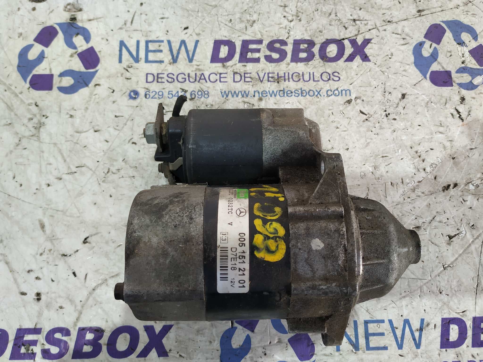 Recambio de MOTOR ARRANQUE para MERCEDES-BENZ CLASE A (W168) 1.6 CAT M166960 referencia OEM IAM 0051512101   - AZUL