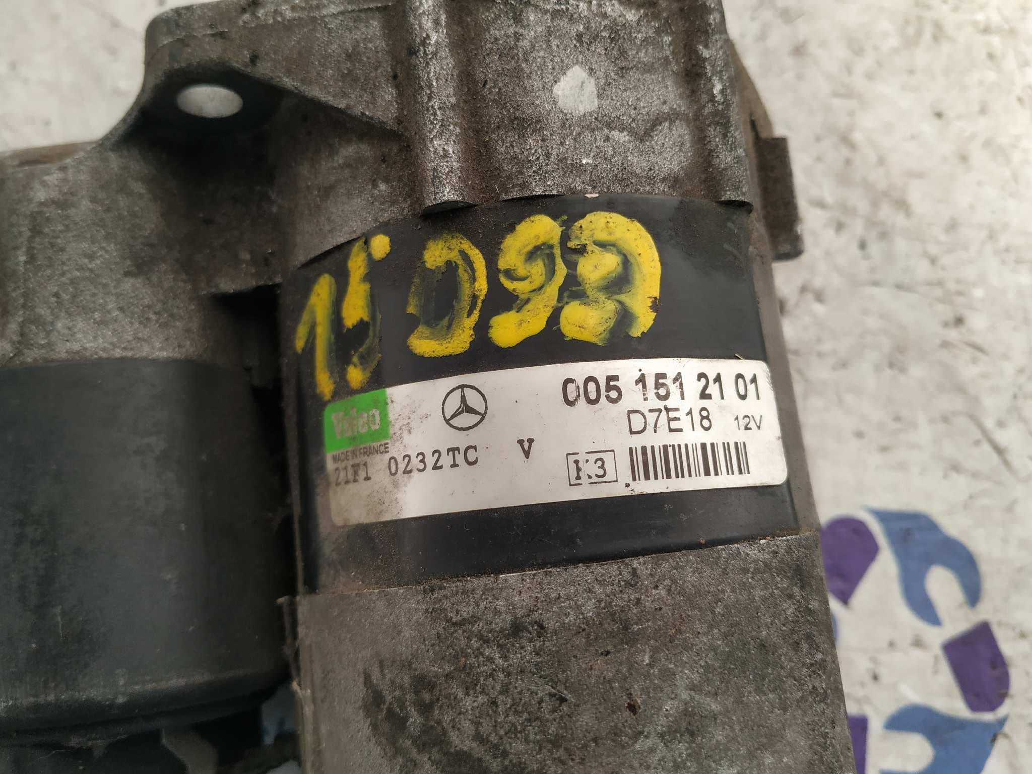Recambio de MOTOR ARRANQUE para MERCEDES-BENZ CLASE A (W168) 1.6 CAT M166960 referencia OEM IAM 0051512101   - AZUL 5