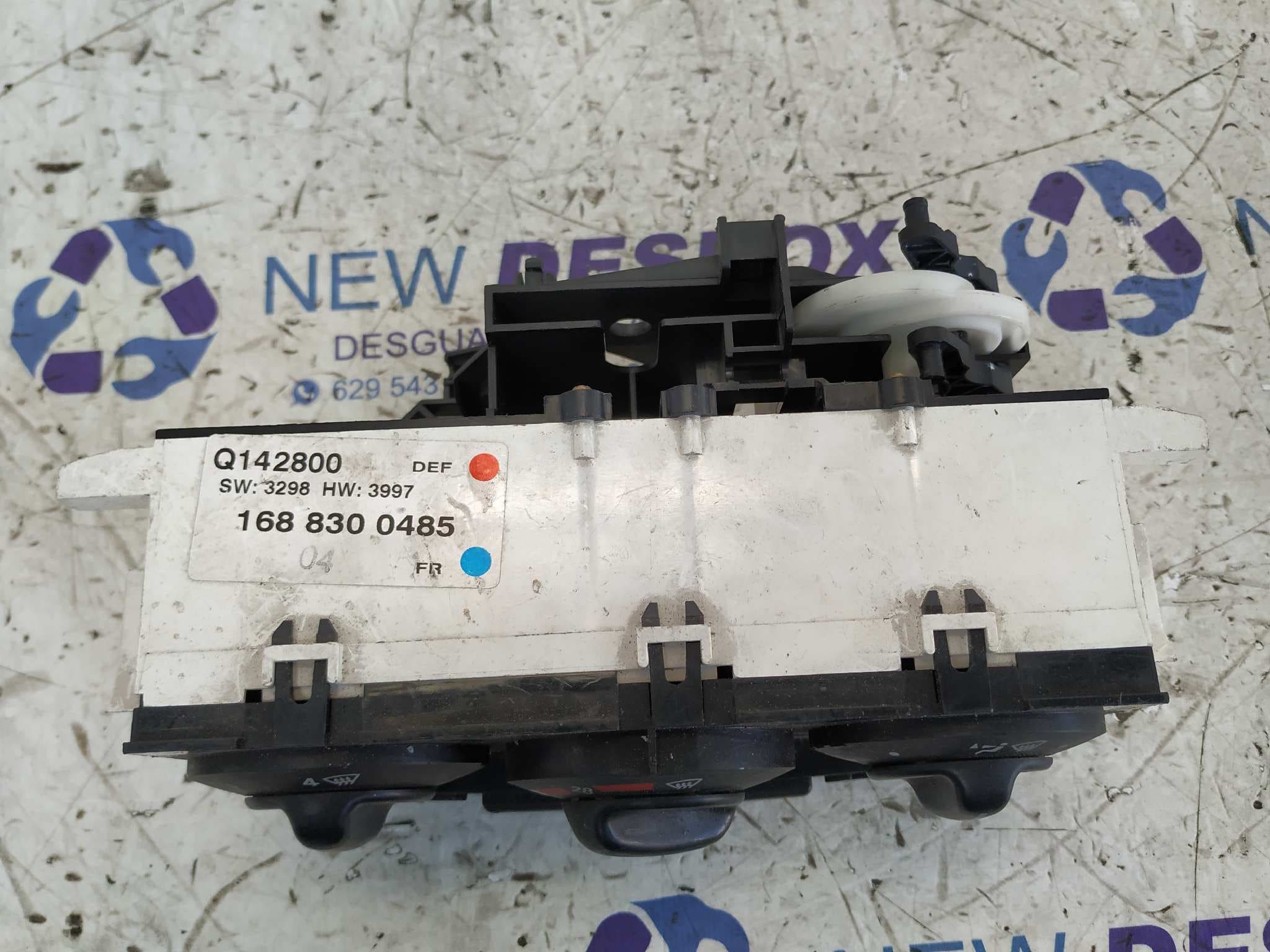 Recambio de MANDO CALEFACCION / AIRE ACONDICIONADO para MERCEDES-BENZ CLASE A (W168) referencia OEM IAM 1688300485 2
