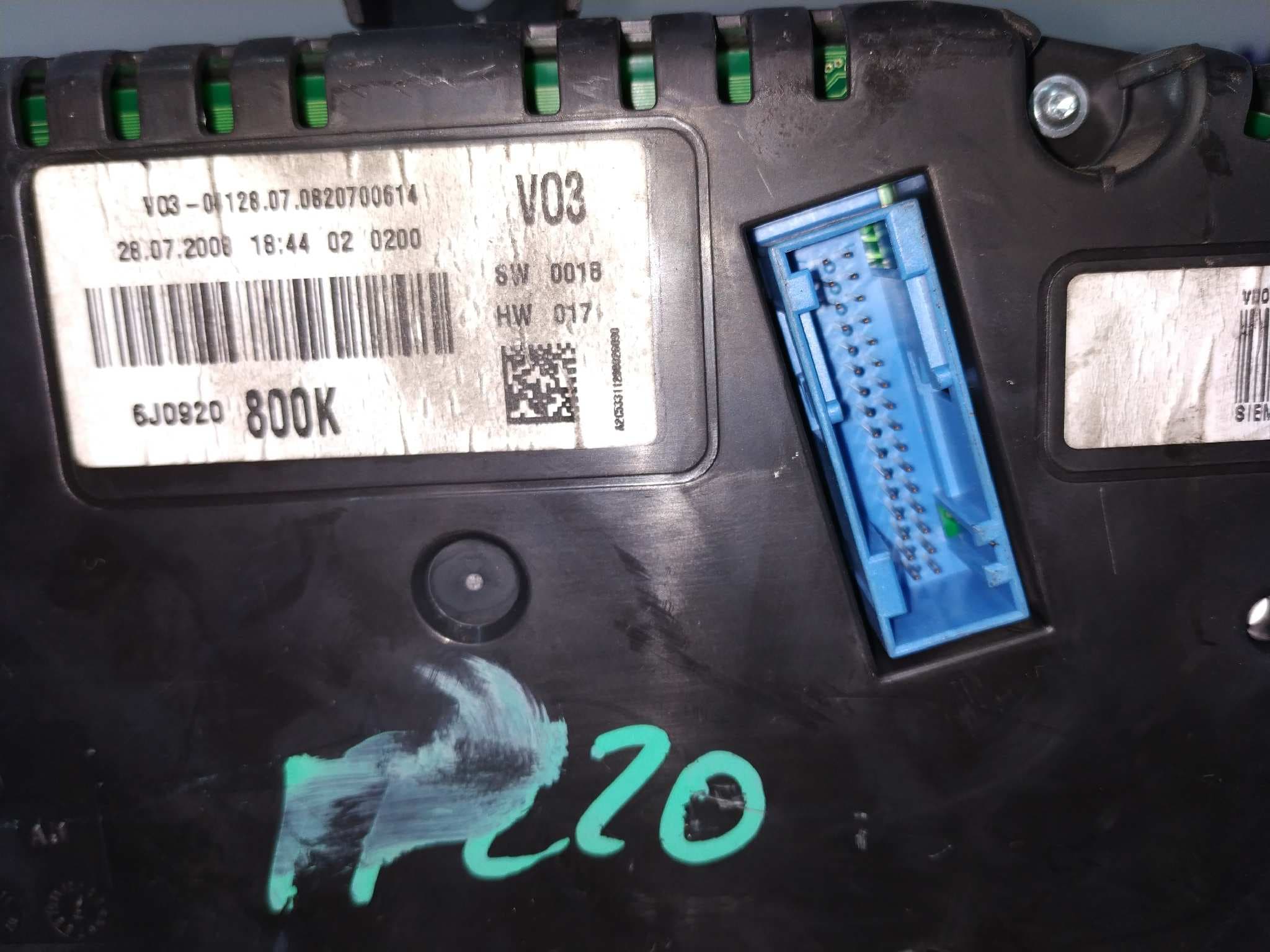 Recambio de CUADRO INSTRUMENTOS para SEAT IBIZA SC (6J1) Copa BXW referencia OEM IAM 6J0920800K   - ROJO 5