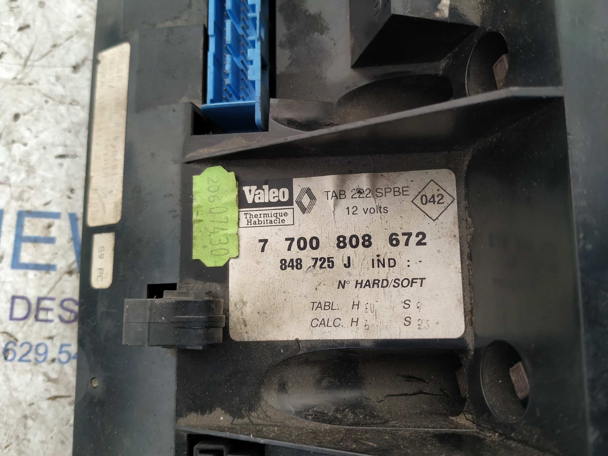Recambio de MANDO CLIMATIZADOR para RENAULT SAFRANE (B54) referencia OEM IAM 7700808672 2