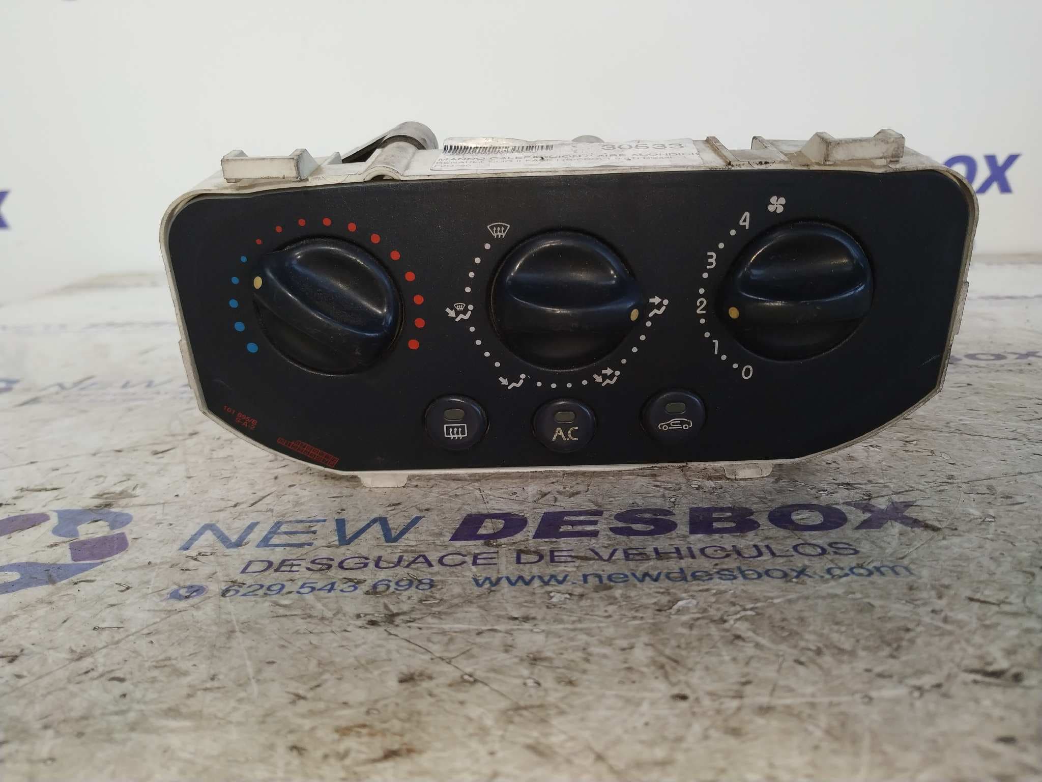 Recambio de MANDO CALEFACCION / AIRE ACONDICIONADO para RENAULT CLIO II FASE I (B/CBO) 1.9 dTi Diesel F9Q780 referencia OEM IAM 595345000   - PLATA