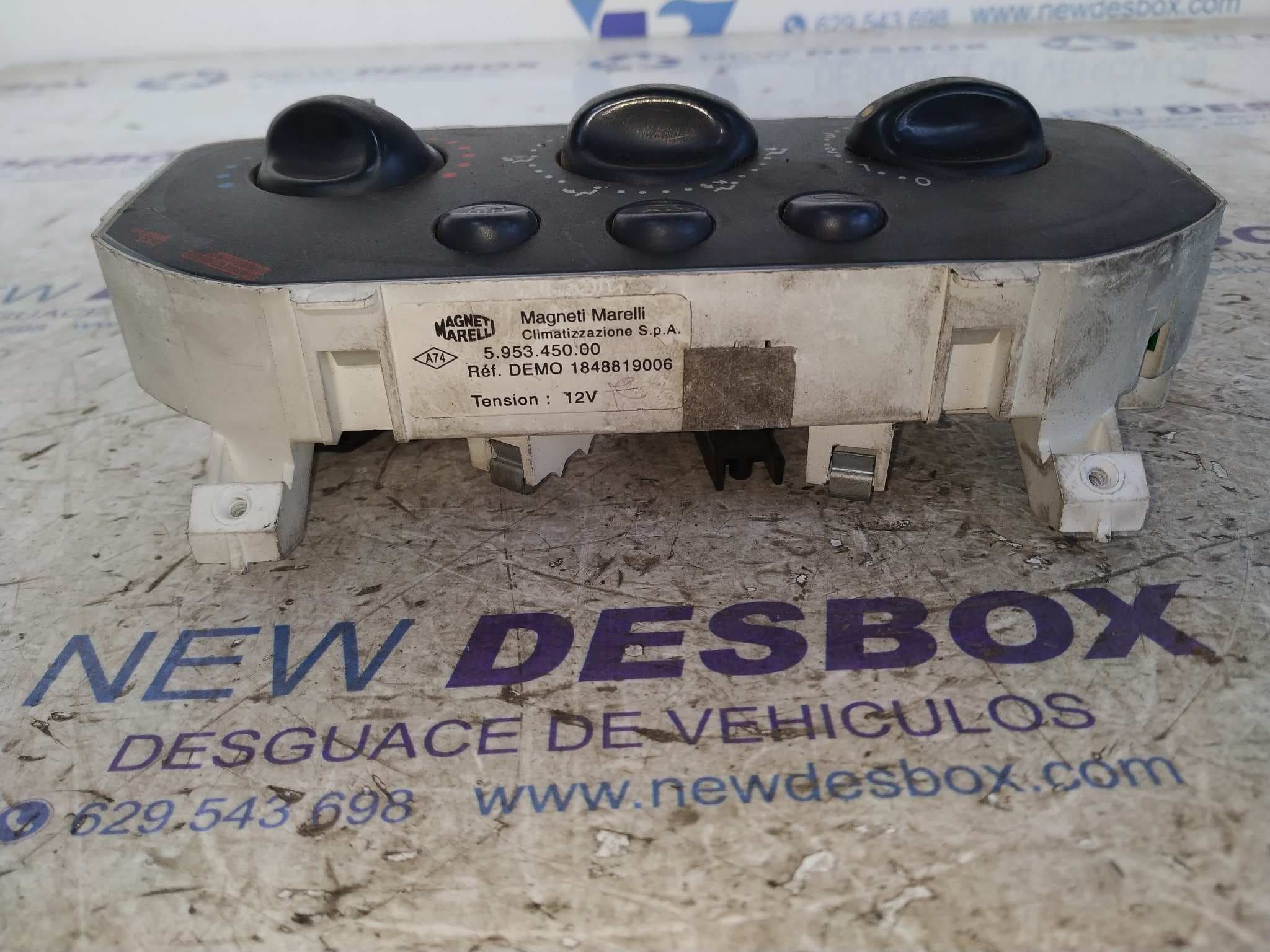 Recambio de MANDO CALEFACCION / AIRE ACONDICIONADO para RENAULT CLIO II FASE I (B/CBO) 1.9 dTi Diesel F9Q780 referencia OEM IAM 595345000   - PLATA 2