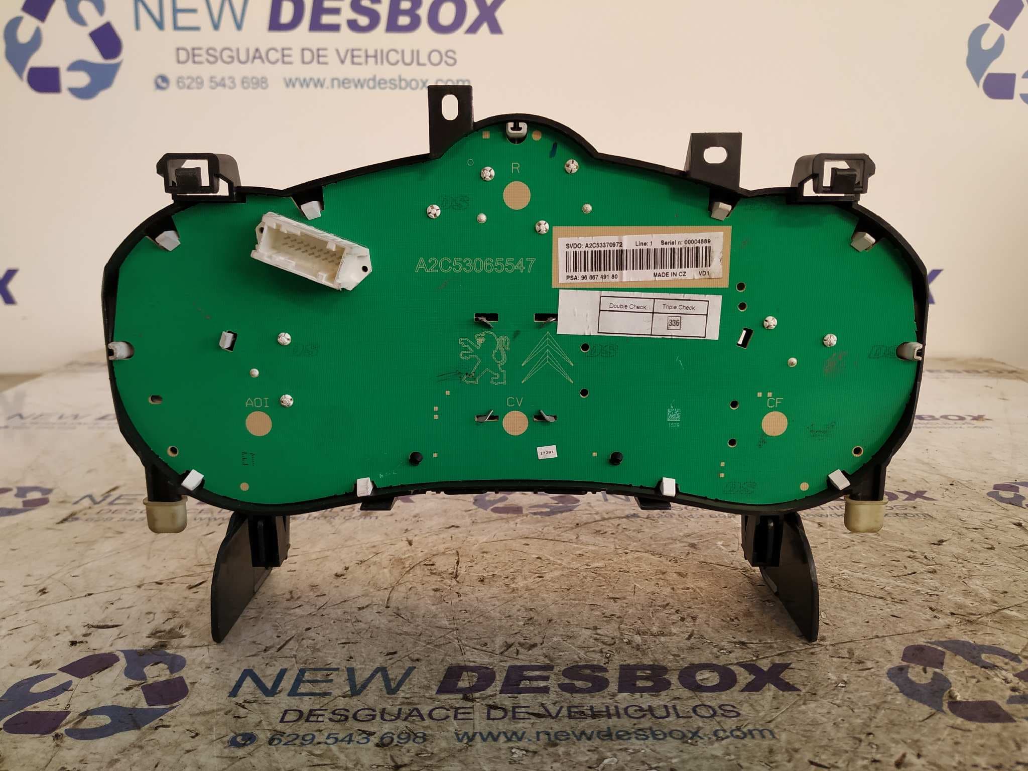 Recambio de CUADRO INSTRUMENTOS para PEUGEOT 207 SW Confort 9HXDV6ATED4 referencia OEM IAM 9666749180   - PLATA 3