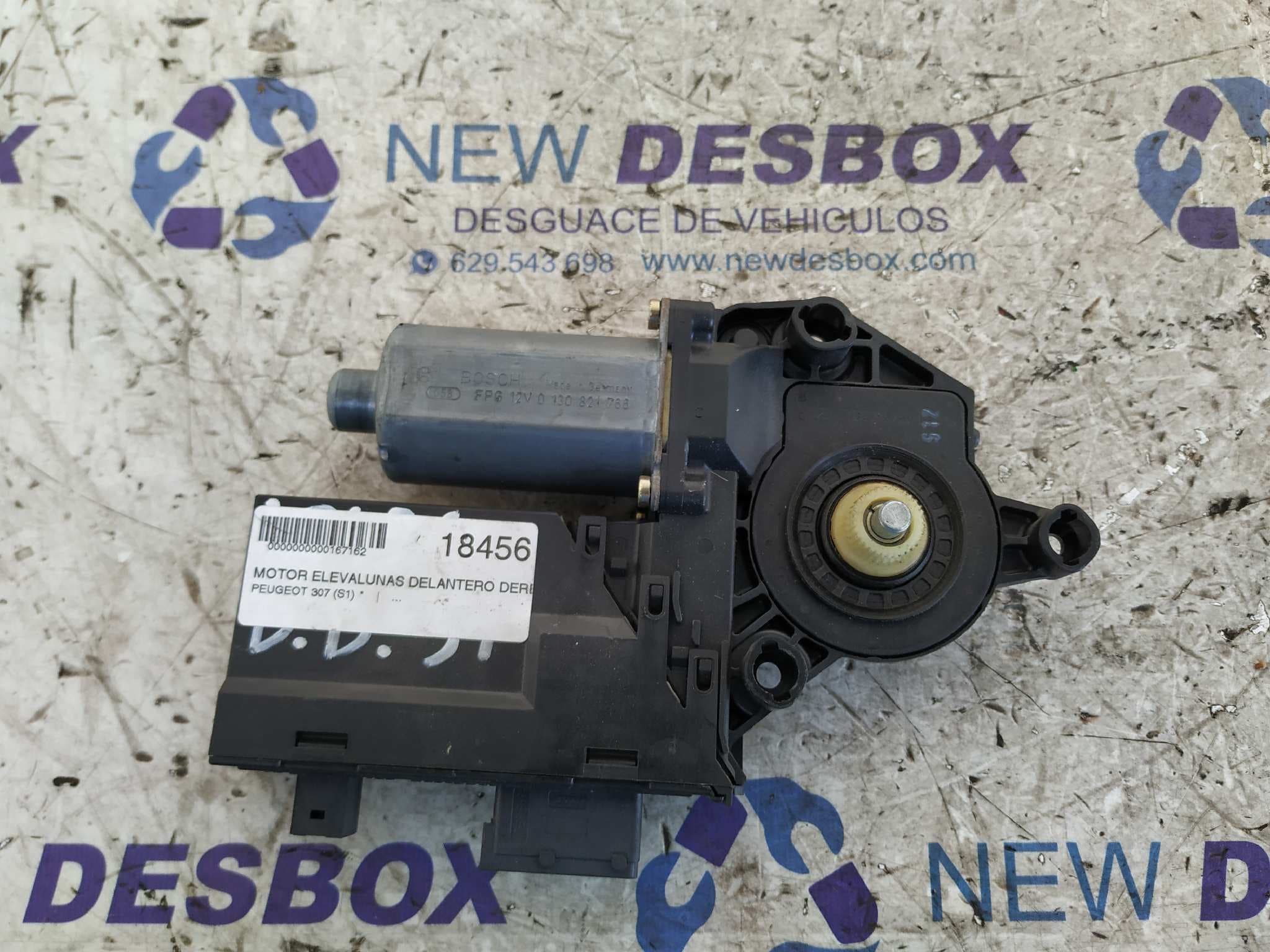 Recambio de MOTOR ELEVALUNAS DELANTERO DERECHO para PEUGEOT 307 (S1) * RHY referencia OEM IAM 9634457480   - NARANJA