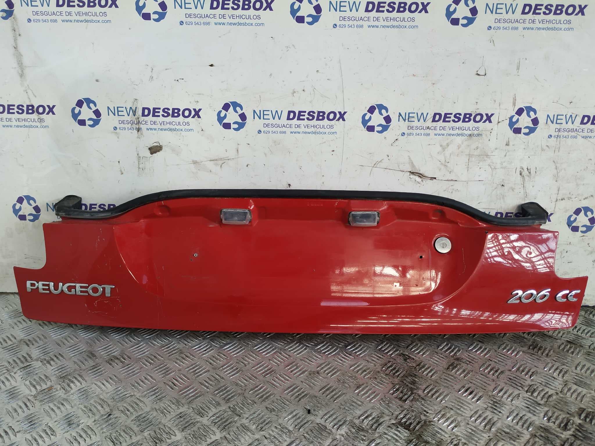 Recambio de PORTON TRASERO para PEUGEOT 206 CC 1.6 16V CAT NFUTU5JP4 referencia OEM IAM    - ROJO