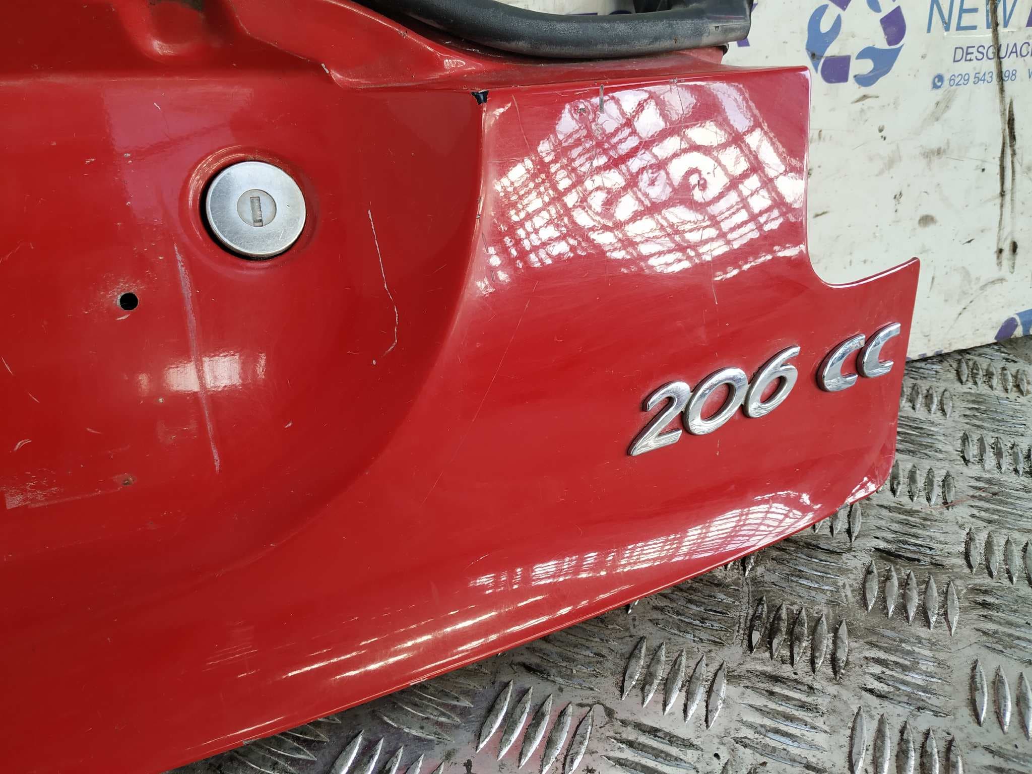 Recambio de PORTON TRASERO para PEUGEOT 206 CC 1.6 16V CAT NFUTU5JP4 referencia OEM IAM    - ROJO 5