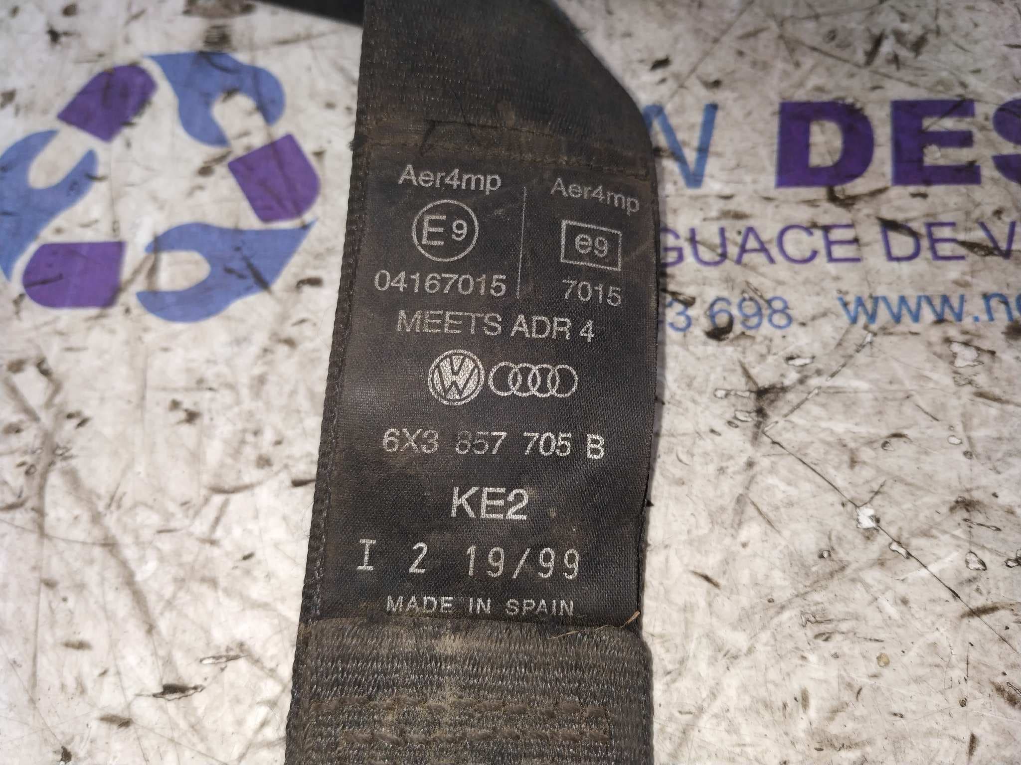 Recambio de CINTURON DELANTERO IZQUIERDO para SEAT AROSA (6H1) referencia OEM IAM 6X3857705B 4