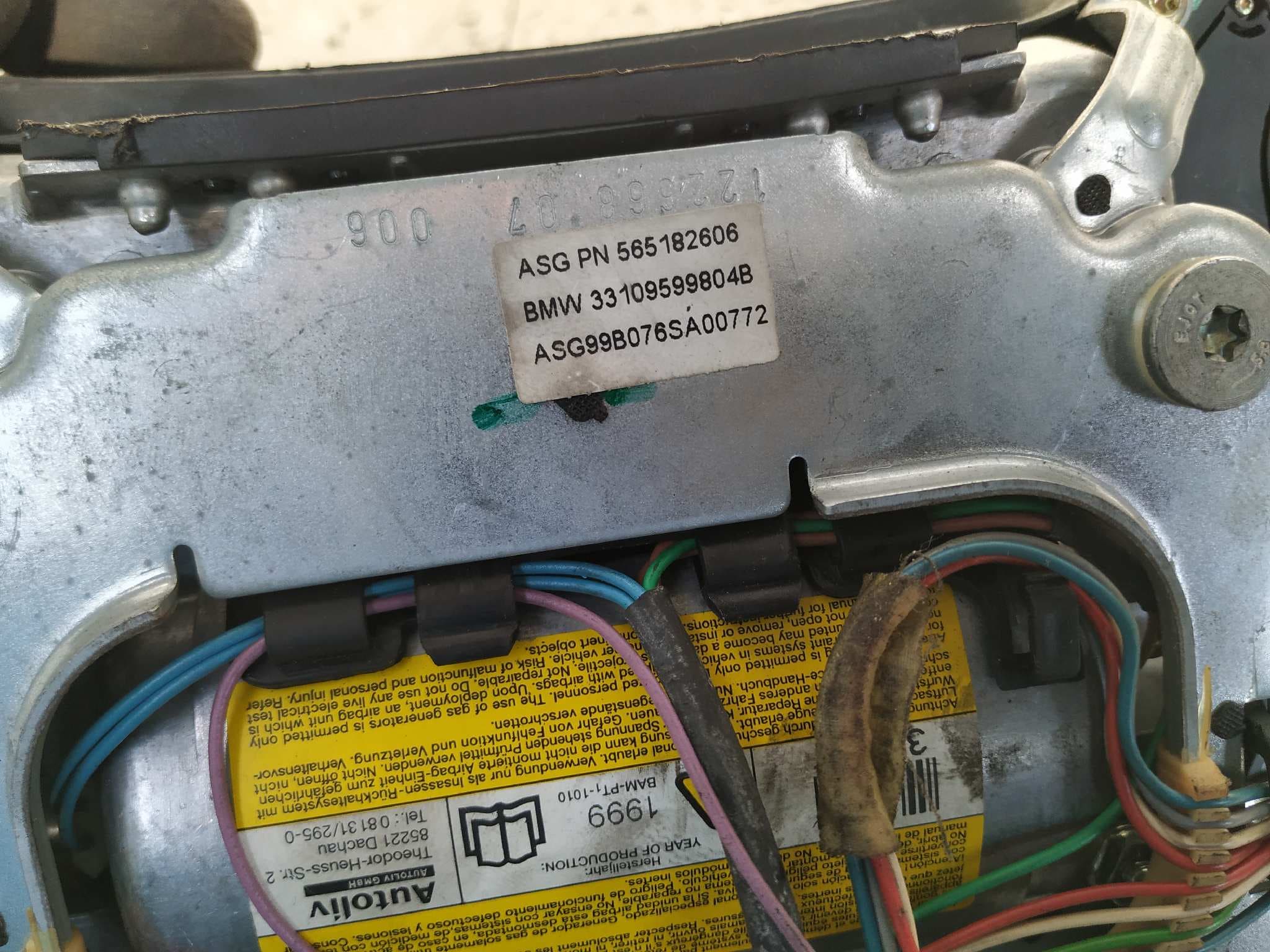 Recambio de AIRBAG DELANTERO IZQUIERDO para BMW SERIE 5 BERLINA (E39) referencia OEM IAM 33109599804B 2