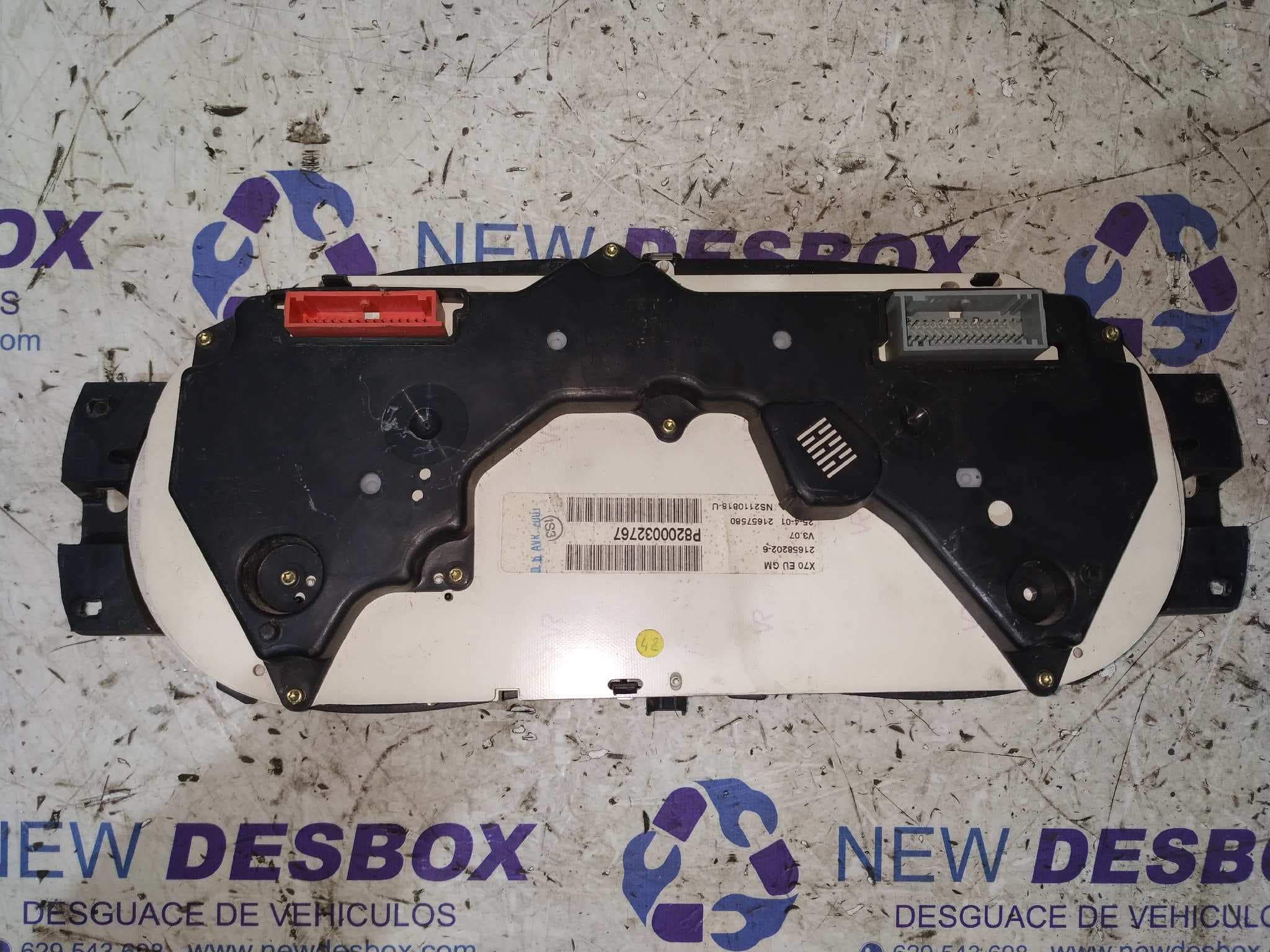 Recambio de CUADRO INSTRUMENTOS para OPEL MOVANO 2.5 DTI CAT (G9U-A720 / LJ9) Z25DTI referencia OEM IAM P8200032767 6
