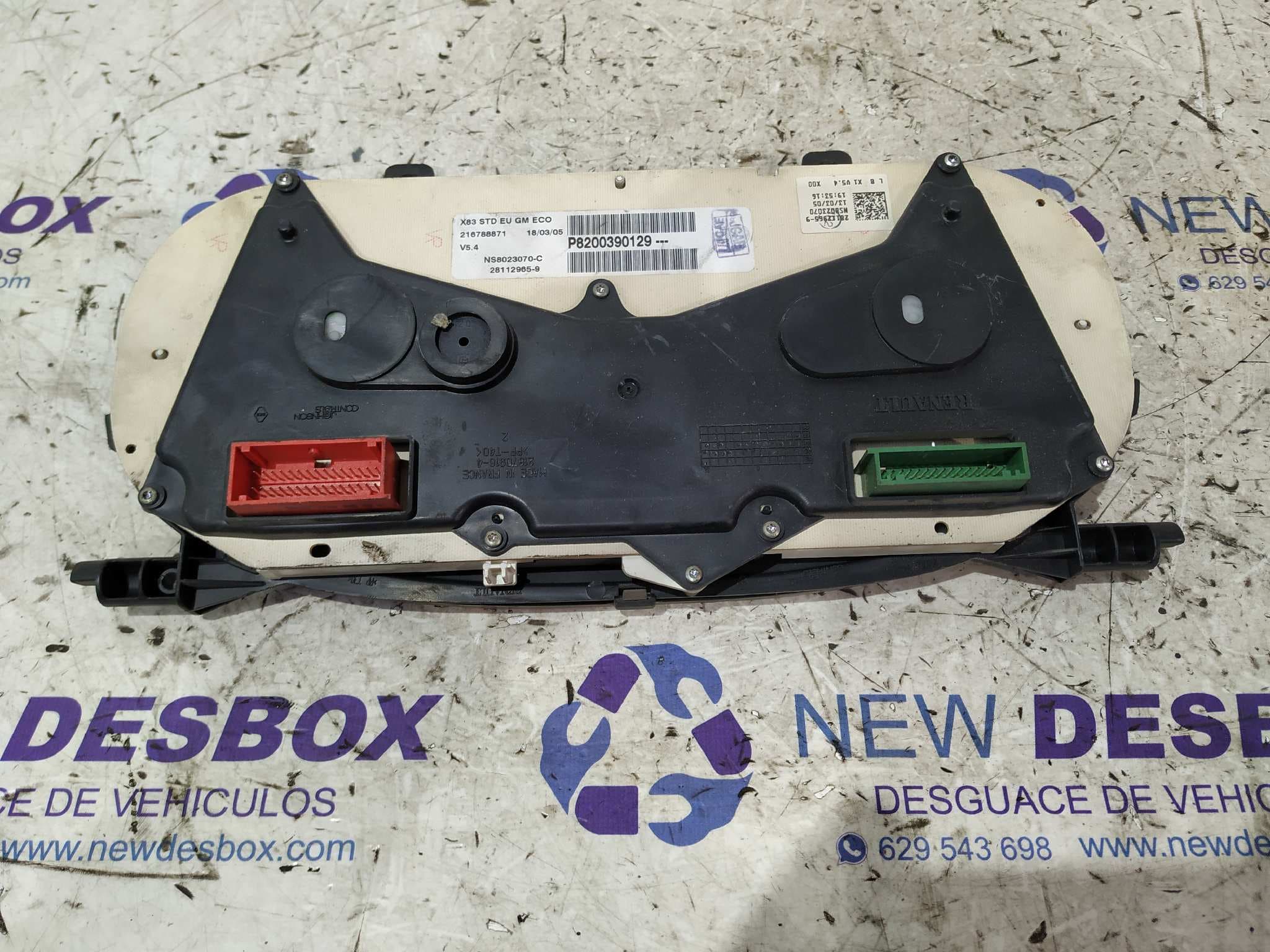 Recambio de CUADRO INSTRUMENTOS para OPEL VIVARO 1.9 CDTI CAT (F9Q-760 / L08) F9Q U7 referencia OEM IAM P8200390129 5