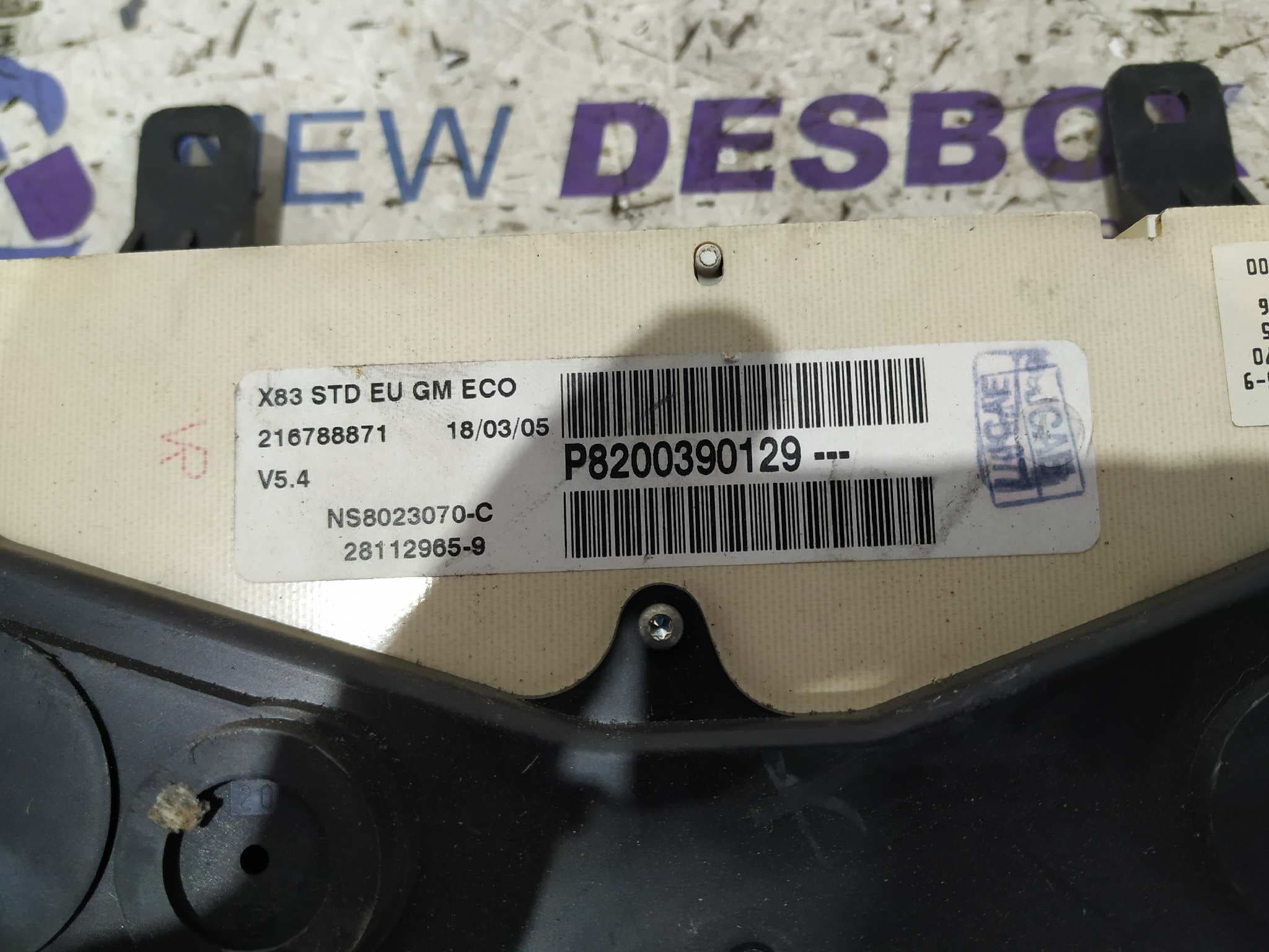 Recambio de CUADRO INSTRUMENTOS para OPEL VIVARO 1.9 CDTI CAT (F9Q-760 / L08) F9Q U7 referencia OEM IAM P8200390129 4
