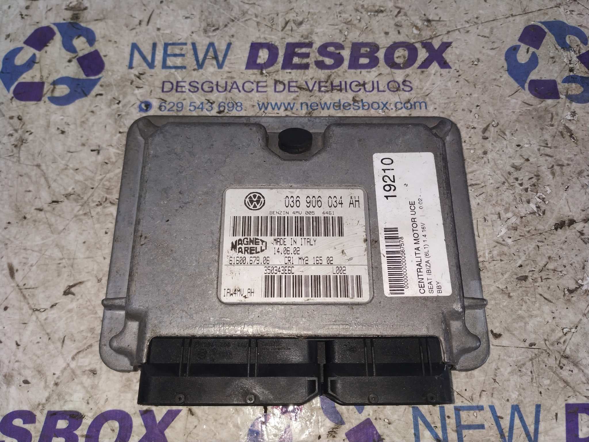 Recambio de CENTRALITA MOTOR UCE para SEAT IBIZA (6L1) 1.4 16V BBY referencia OEM IAM 036906034AH   - ROJO
