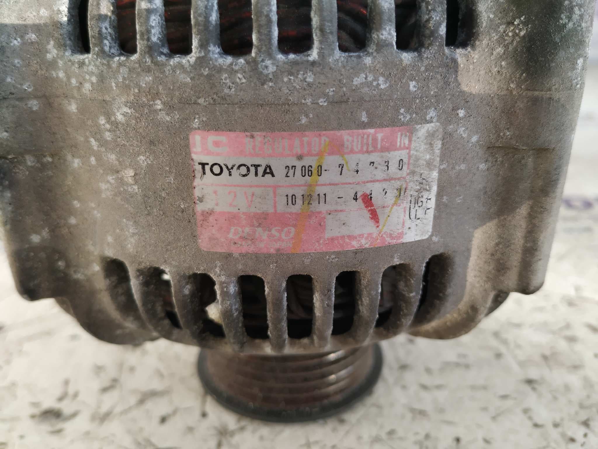 Recambio de ALTERNADOR para TOYOTA RAV 4 FUNCRUISER (A1) 2.0 16V CAT 3SFE referencia OEM IAM 2706074730   - ROJO 6