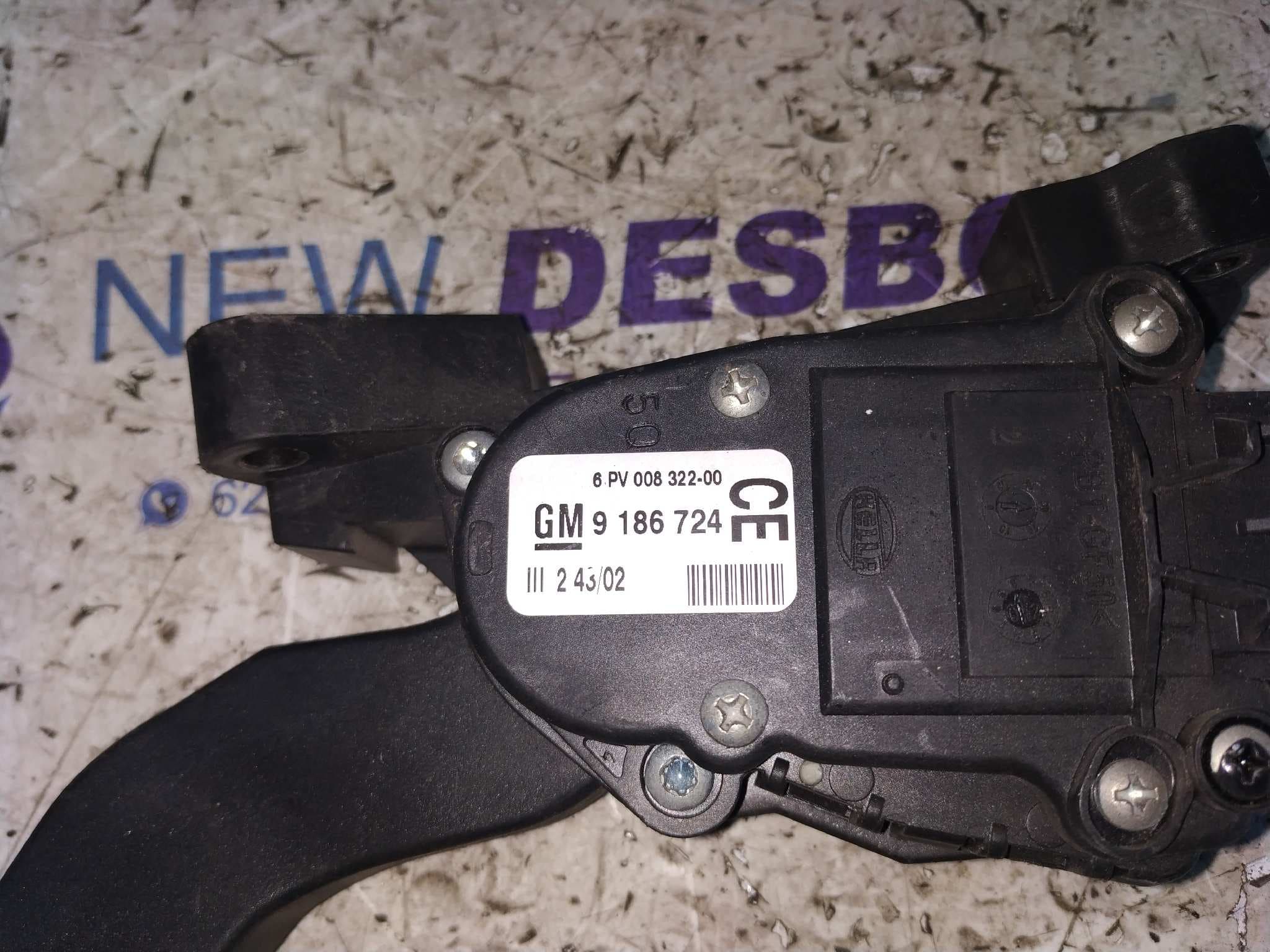 Recambio de POTENCIOMETRO PEDAL para OPEL VECTRA C BERLINA 2.2 16V DTI CAT (Y 22 DTR / L50) Y22DTR referencia OEM IAM 9186724   - GRIS 5