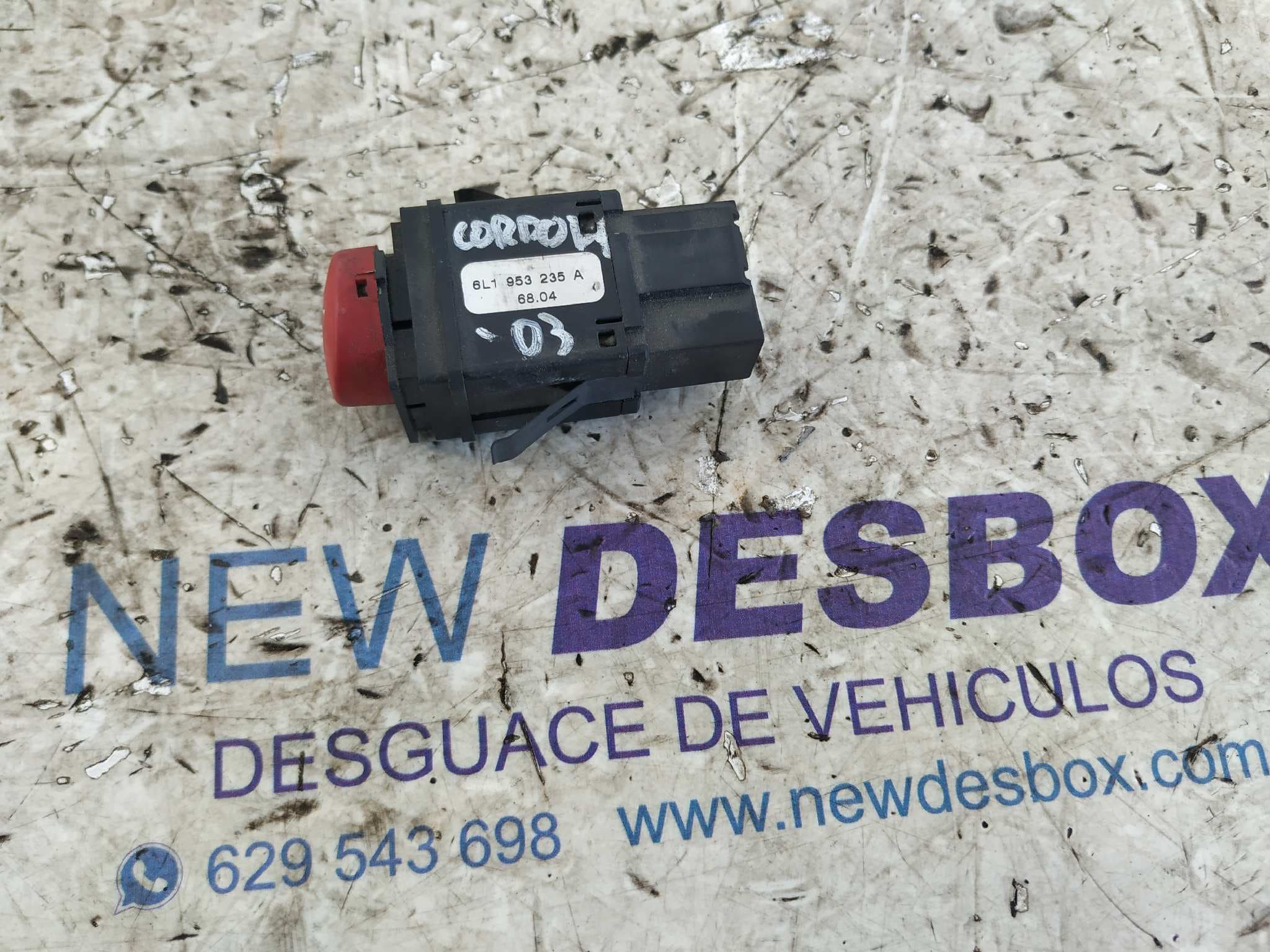 Recambio de WARNING para SEAT CORDOBA BERLINA (6L2) Fresh BBY referencia OEM IAM 6L1953235A   - GRIS AZUL 2
