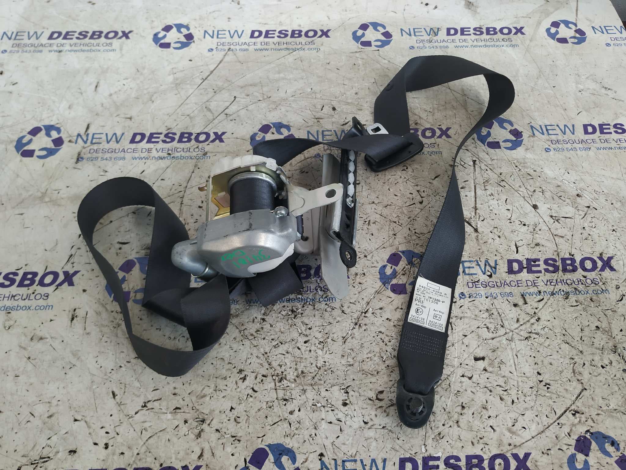 Recambio de CINTURON DELANTERO DERECHO para SUZUKI SWIFT BERLINA (MZ) Rock am Ring (3-ptas.) M16A referencia OEM IAM 8492062K0   - GRANATE