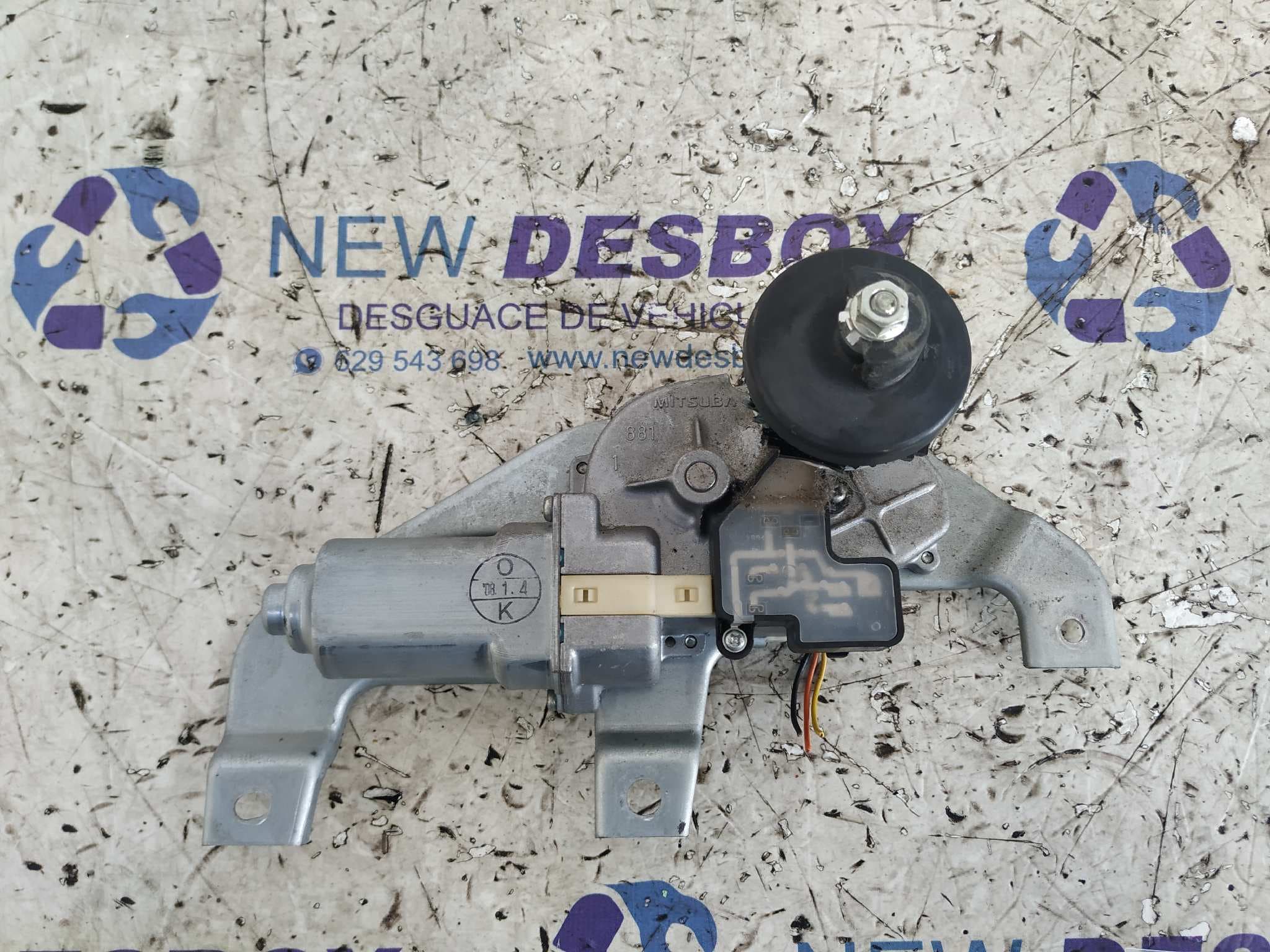 Recambio de MOTOR LIMPIA TRASERO para SUZUKI SWIFT BERLINA (MZ) Rock am Ring (3-ptas.) M16A referencia OEM IAM MITSUBA 881   - GRANATE