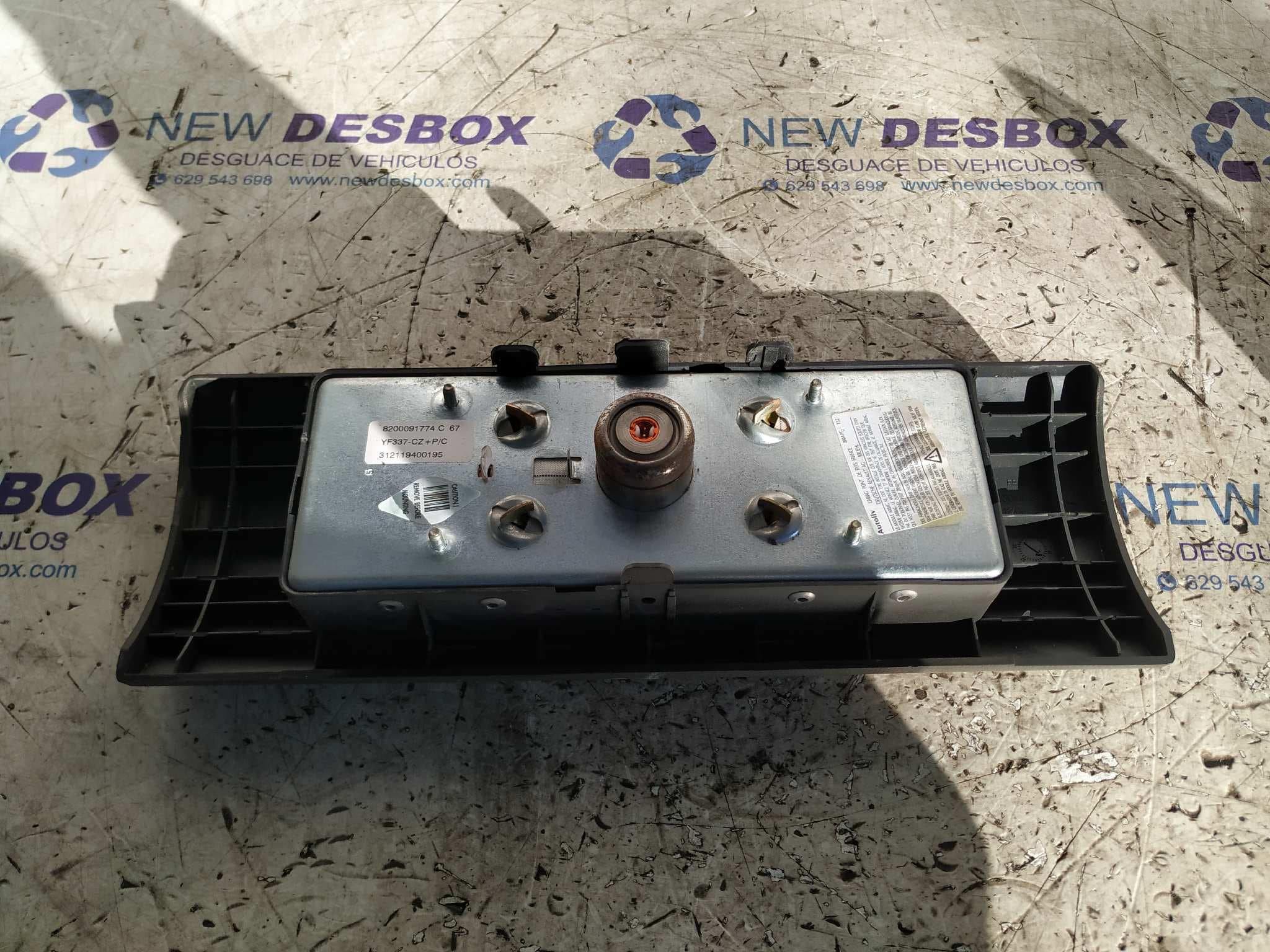 Recambio de AIRBAG DELANTERO DERECHO para RENAULT KANGOO (F/KC0) referencia OEM IAM 8200091774C 2