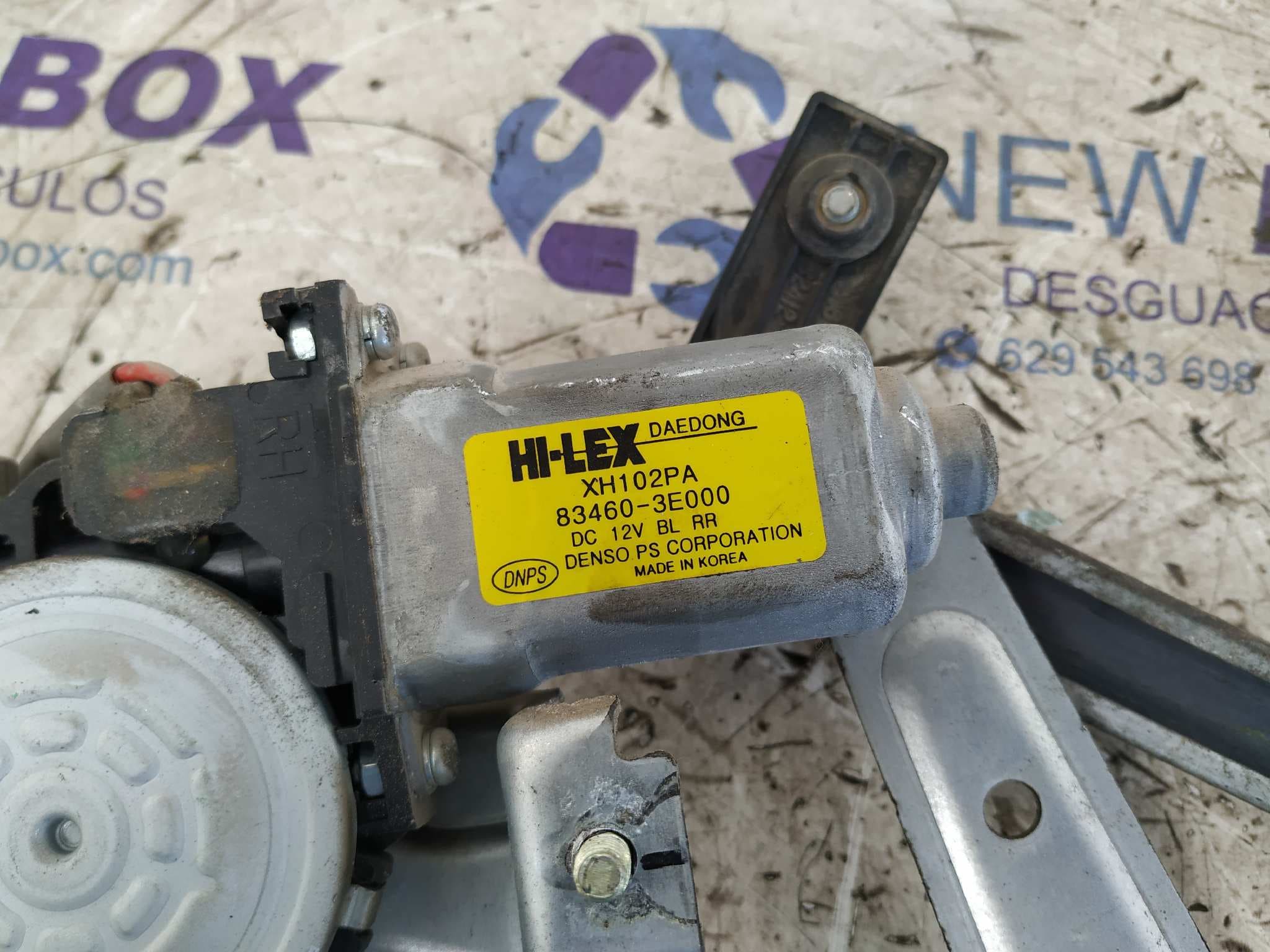 Recambio de ELEVALUNAS TRASERO DERECHO para KIA SORENTO 2.5 CRDi Concept D4CB referencia OEM IAM 834603E000   - BLANCO 3