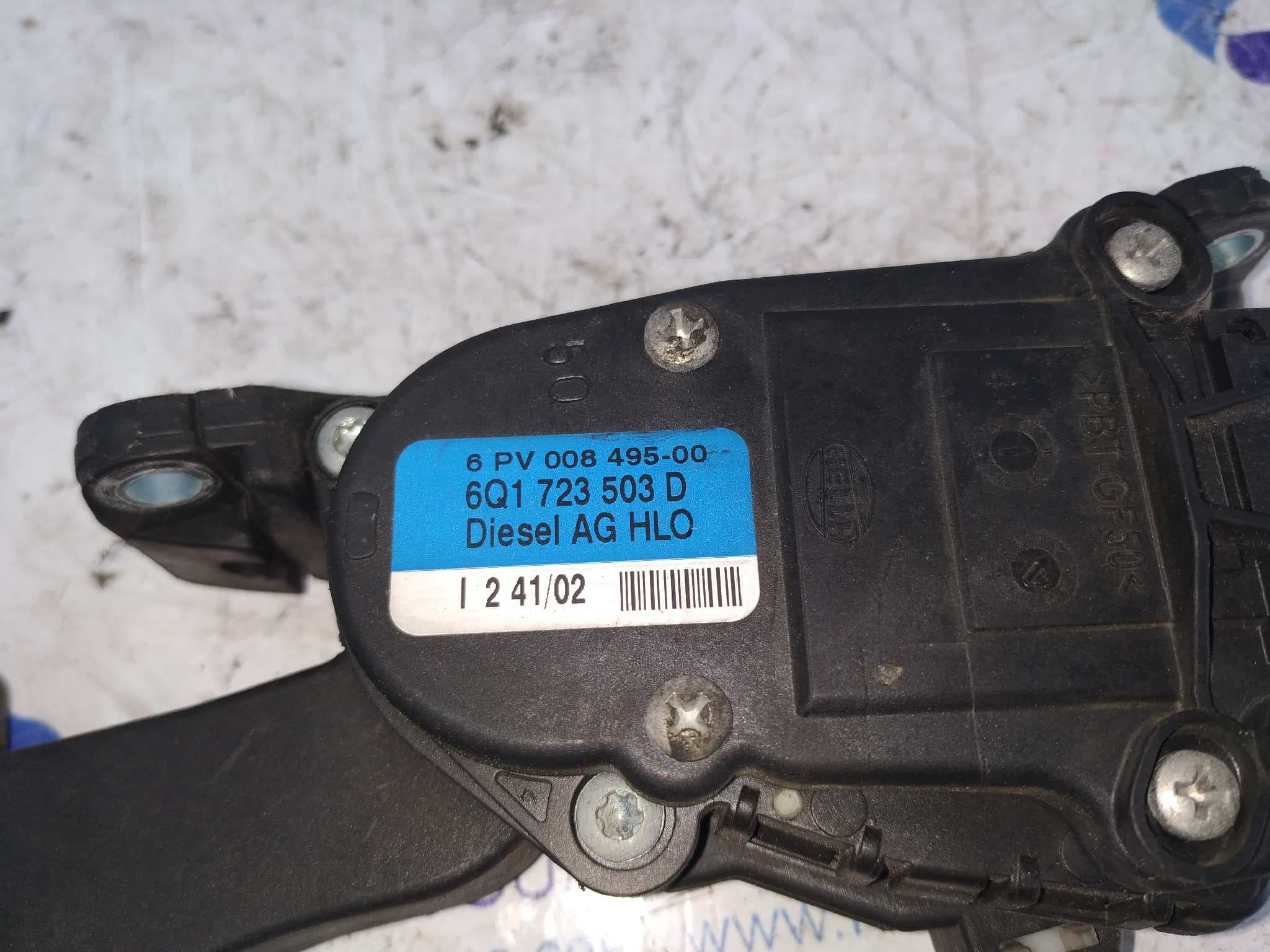 Recambio de POTENCIOMETRO PEDAL para AUDI A3 (8L) ASZ referencia OEM IAM 6Q1723503D   - BLANCO 5