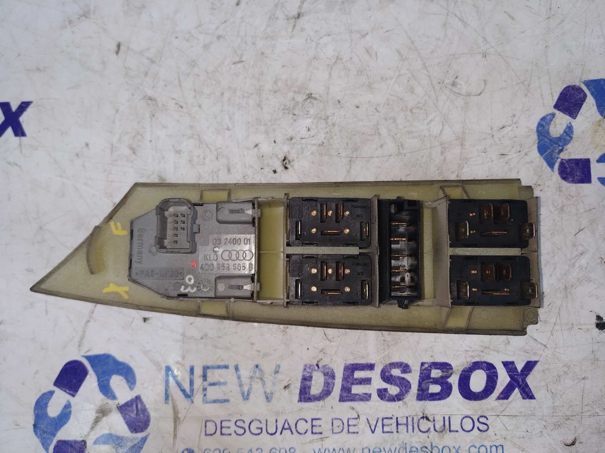 Recambio de MANDO ELEVALUNAS DELANTERO IZQUIERDO para AUDI A8 (D2) 4.2 Quattro ABZ referencia OEM IAM 4D1959517   - NEGRO 2